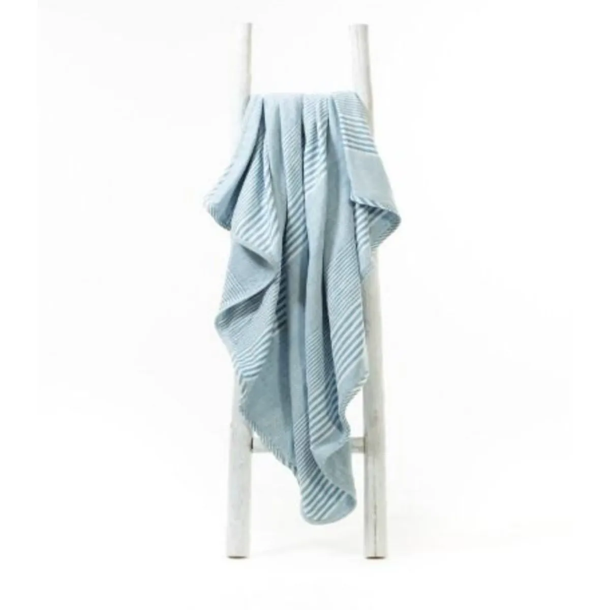 Lifetime Blanket (Toddler Blanket) - Soft Blue Stripe
