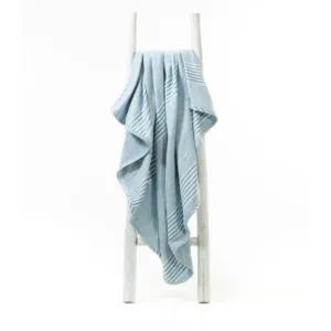 Lifetime Blanket (Toddler Blanket) - Soft Blue Stripe