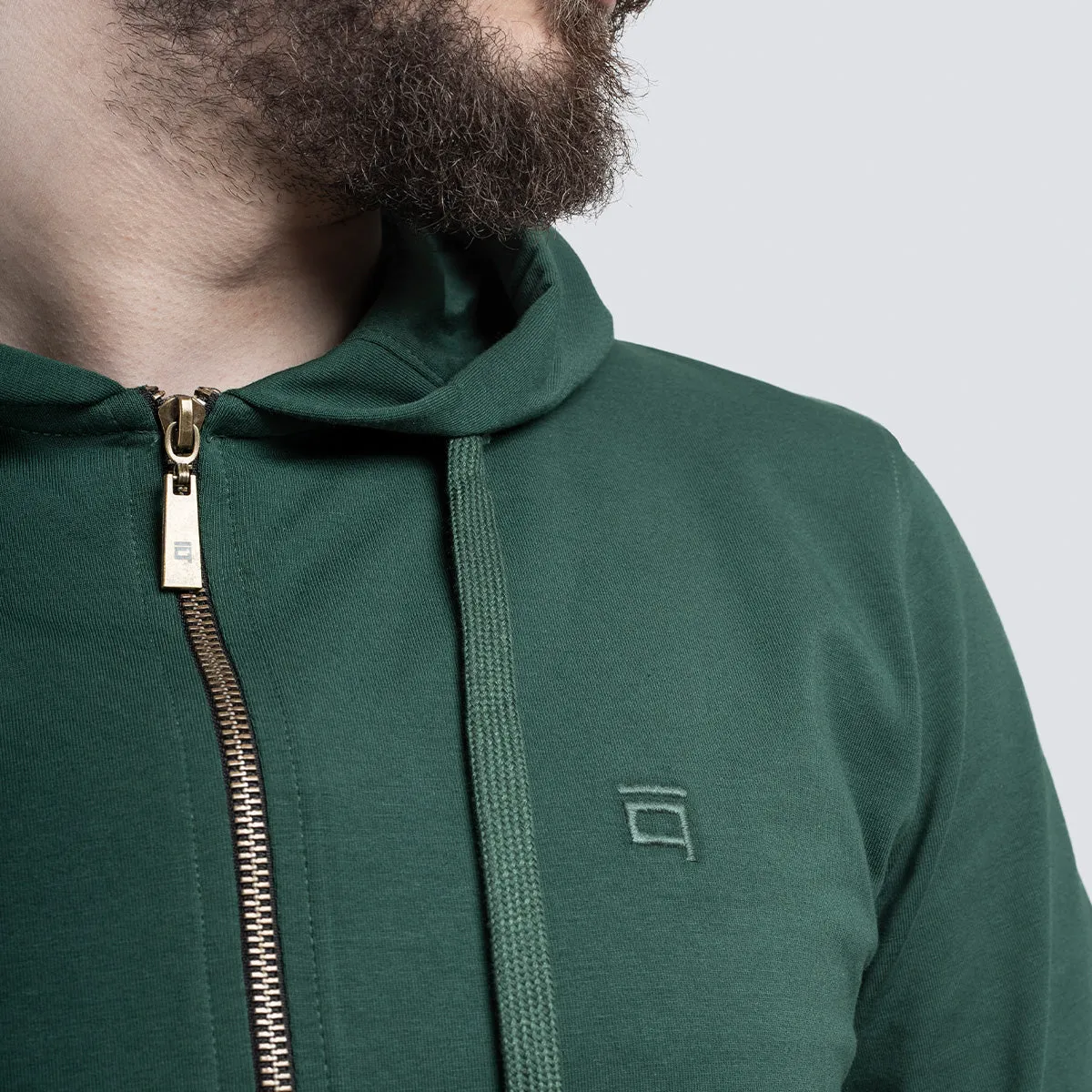 Light Zipper . Dark Green
