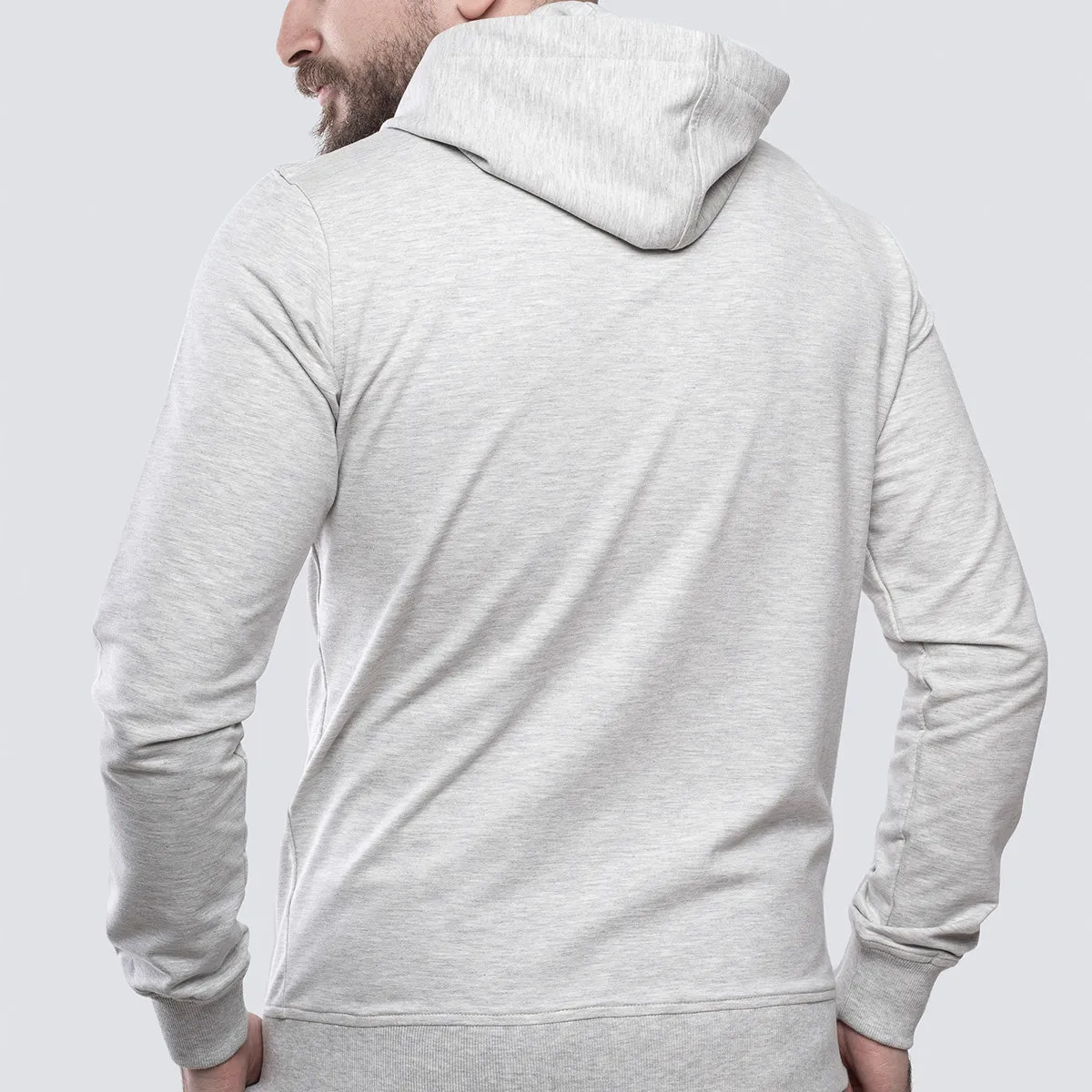 Light Zipper . Heather Gray