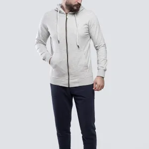 Light Zipper . Heather Gray