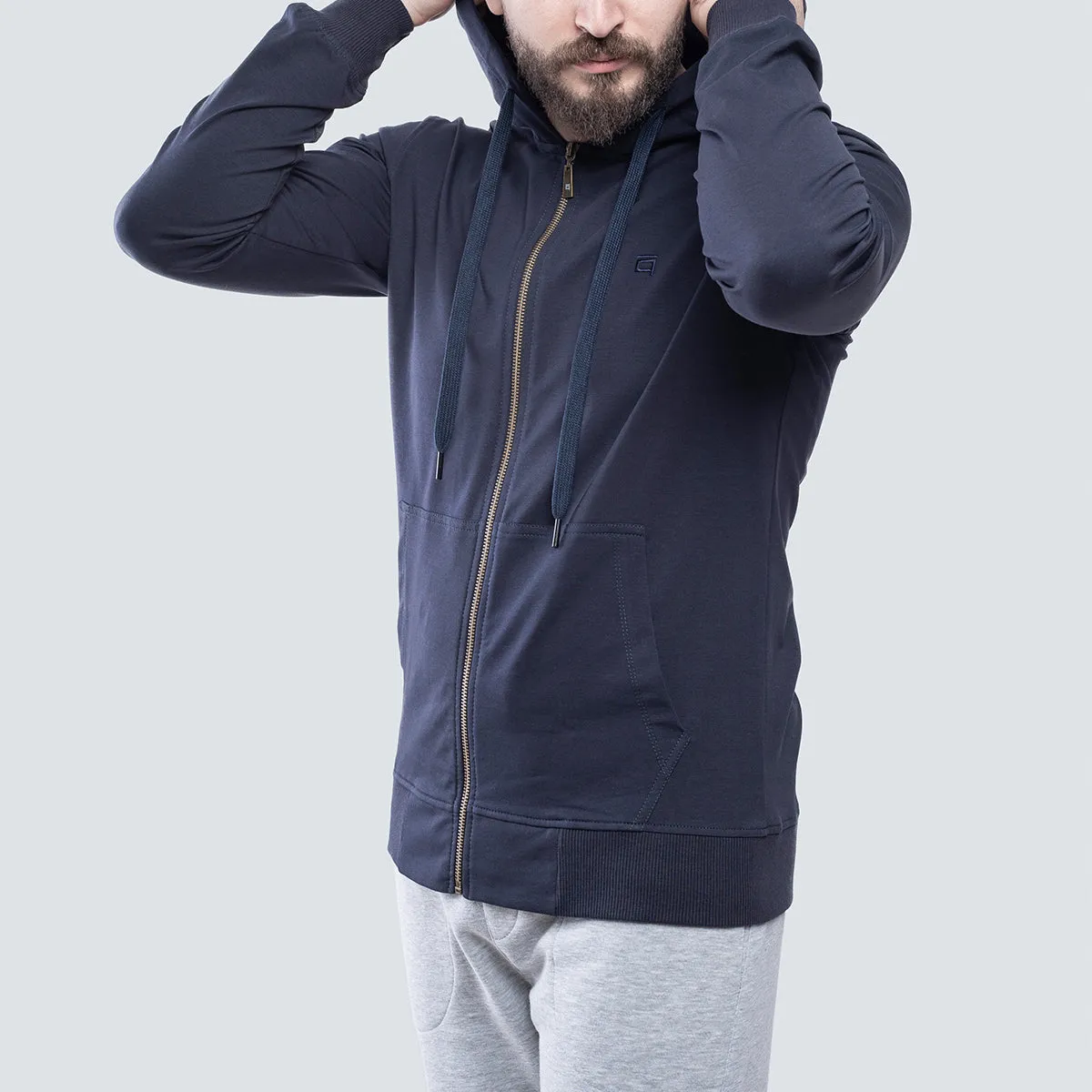 Light Zipper . Navy