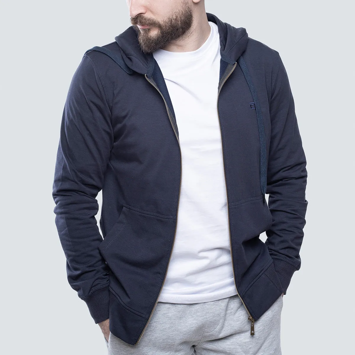 Light Zipper . Navy