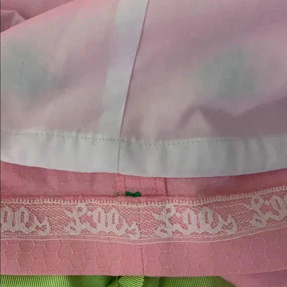 Lilly Pulitzer Pink High Neck Dress Green Bees