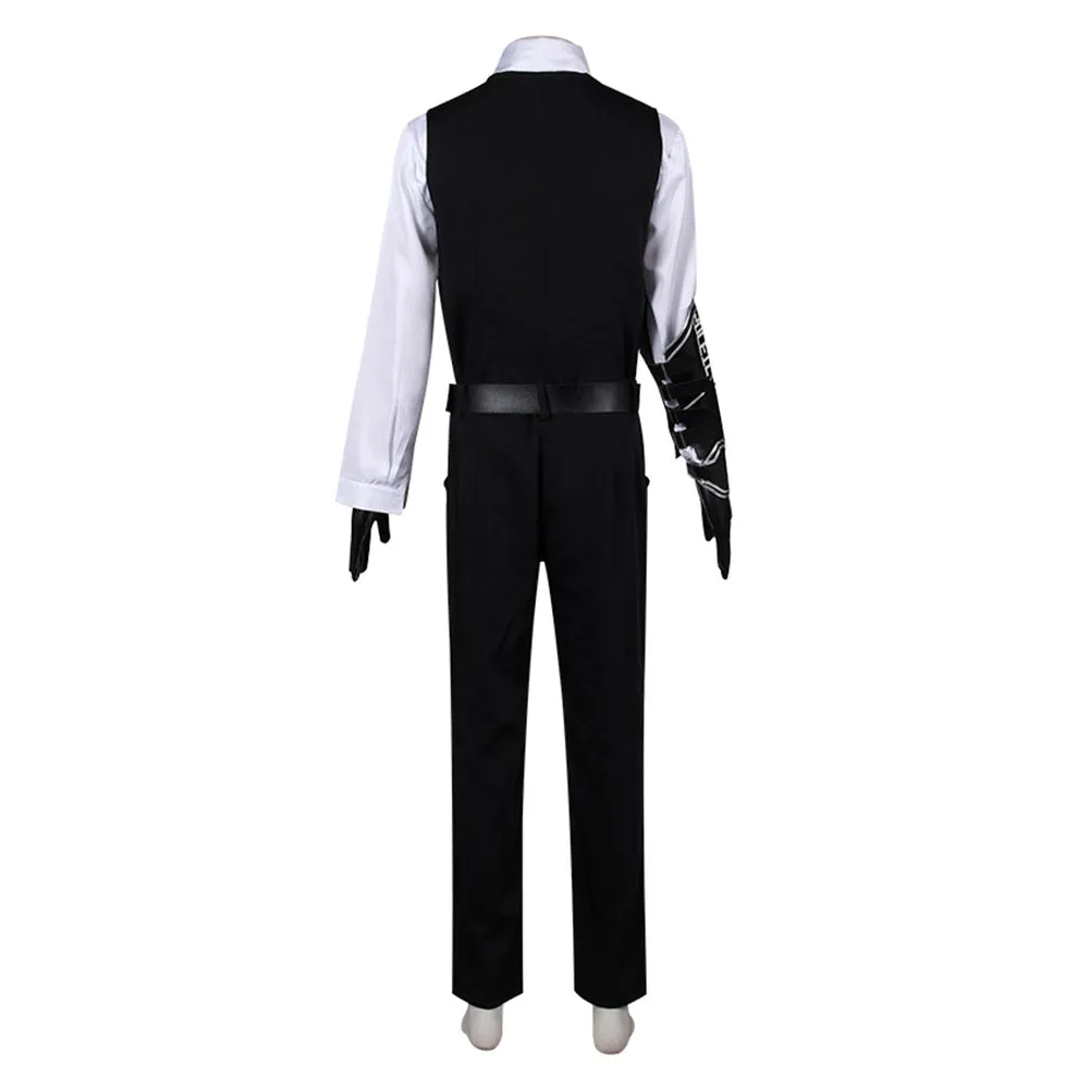 Limbus Company MeurSault Cosplay Costume Black Outfits Halloween Carnival Suit
