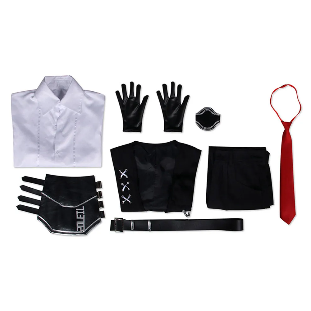 Limbus Company MeurSault Cosplay Costume Black Outfits Halloween Carnival Suit