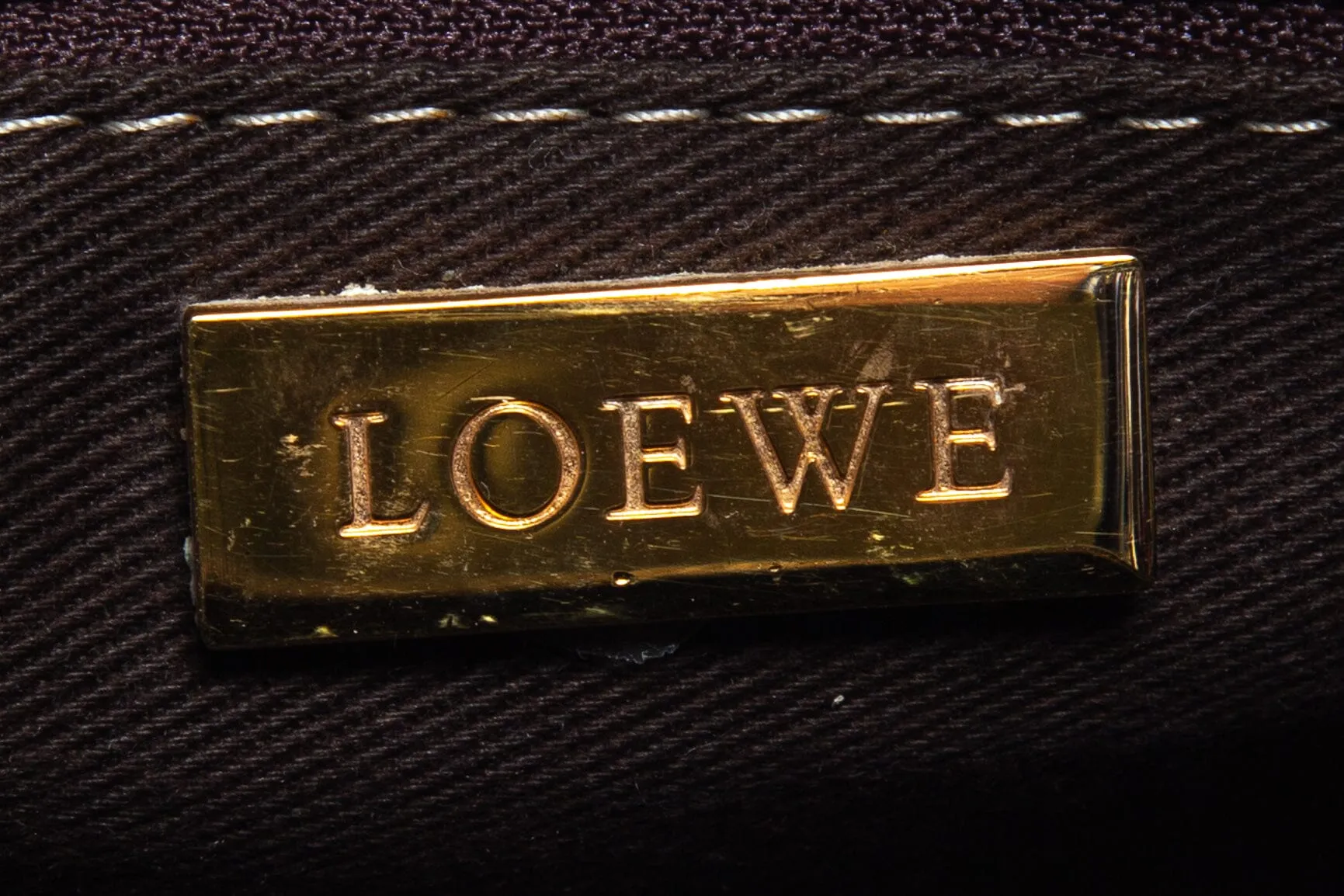 Loewe Brown Leather Amazona 36 Handbag