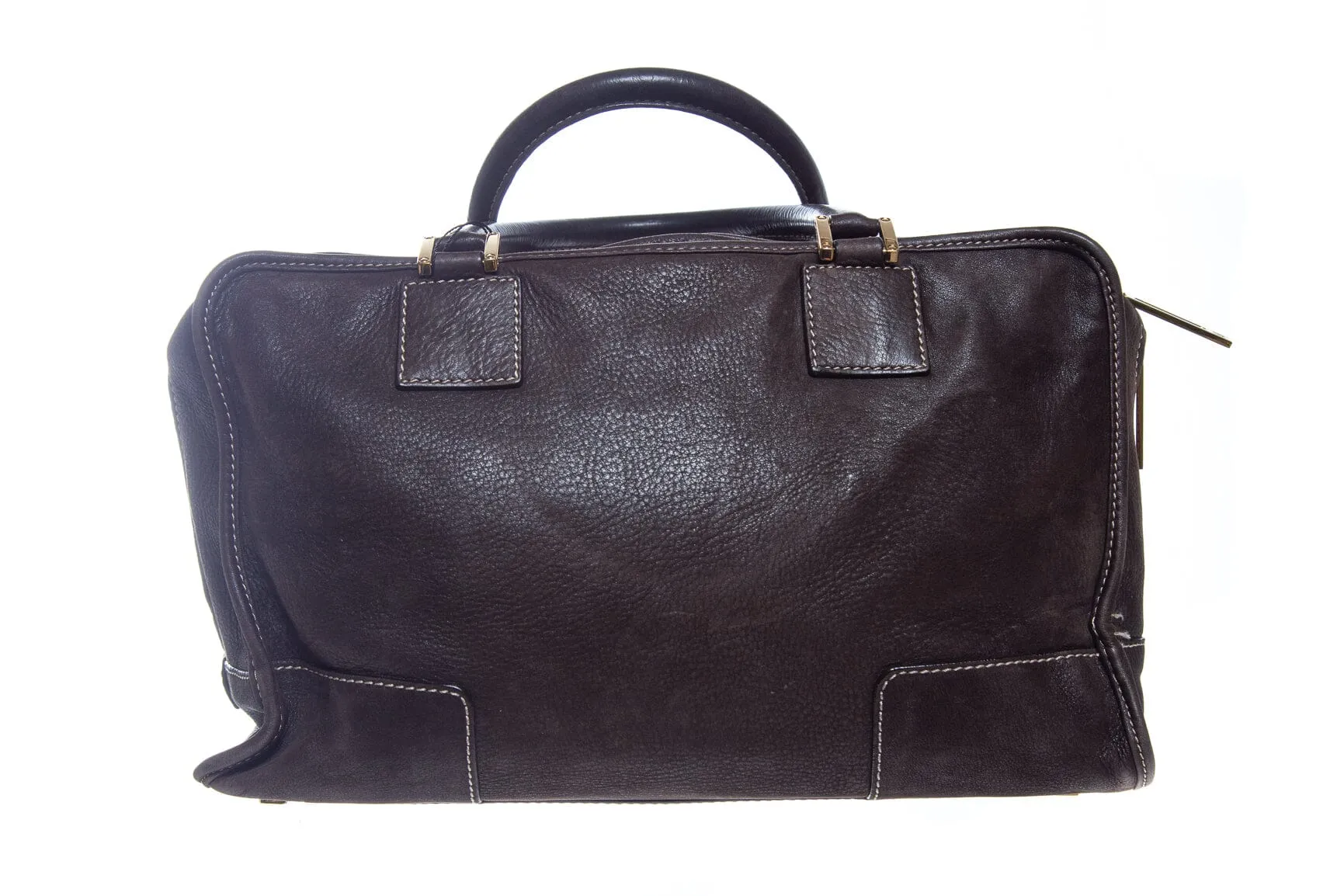 Loewe Brown Leather Amazona 36 Handbag