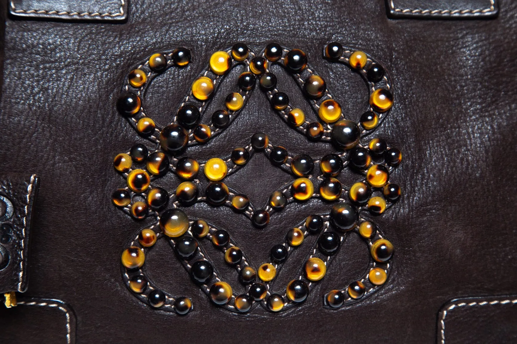 Loewe Brown Leather Amazona 36 Handbag