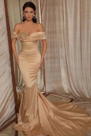 Long Mermaid Prom Dress with Glitter