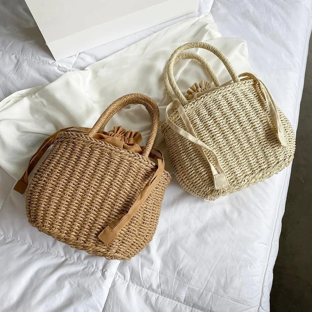Loretta Straw Handbag