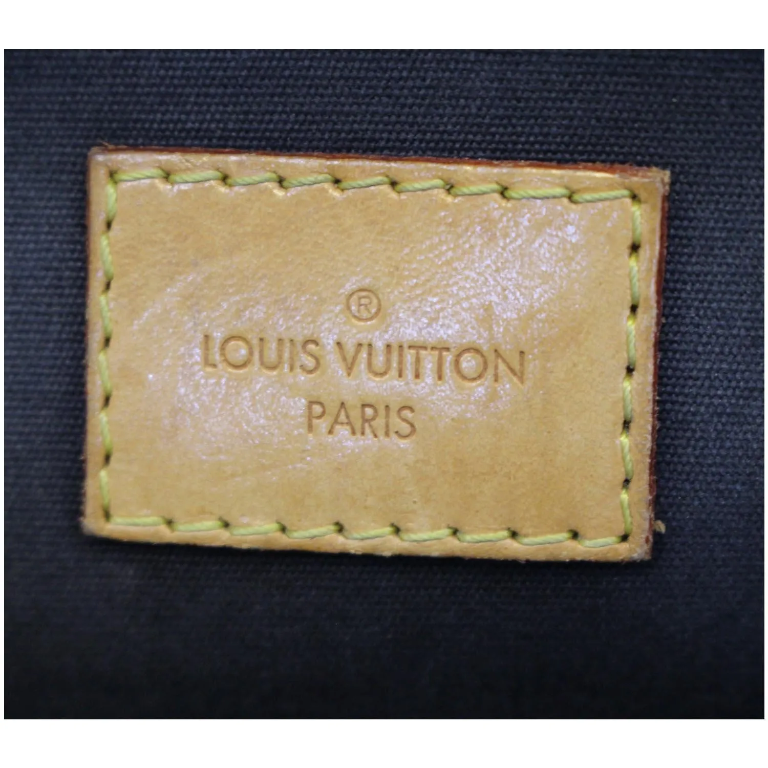 LOUIS VUITTON Alma BB Monogram Vernis Satchel Crossbody Bag Black