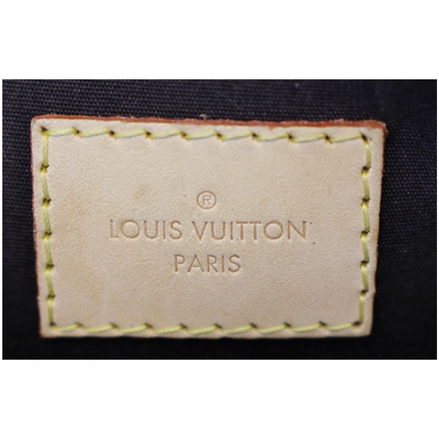 LOUIS VUITTON Alma BB Vernis Leather Satchel Crossbody Bag Amarante