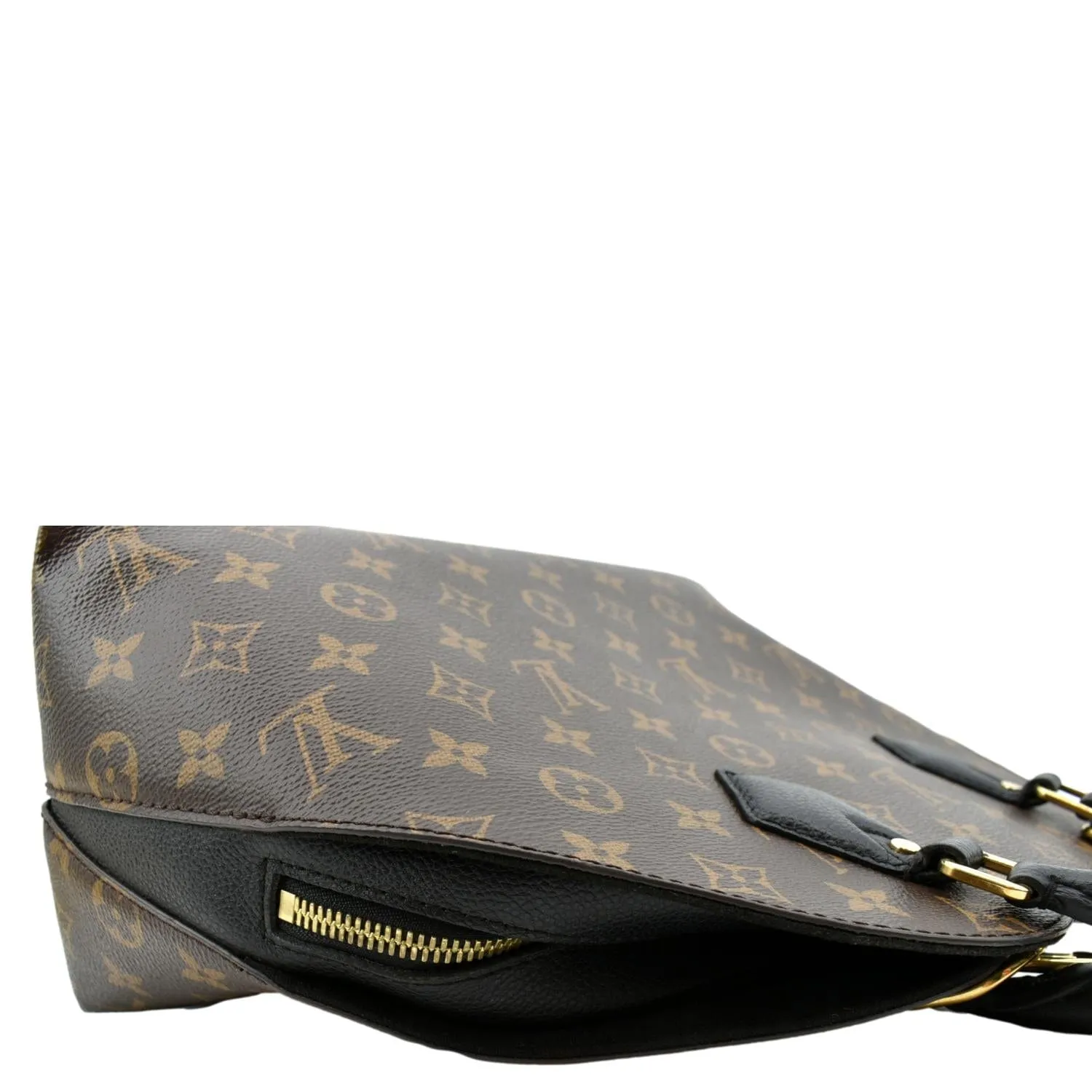 LOUIS VUITTON Alma B'N'B Monogram Canvas Shoulder Bag Brown