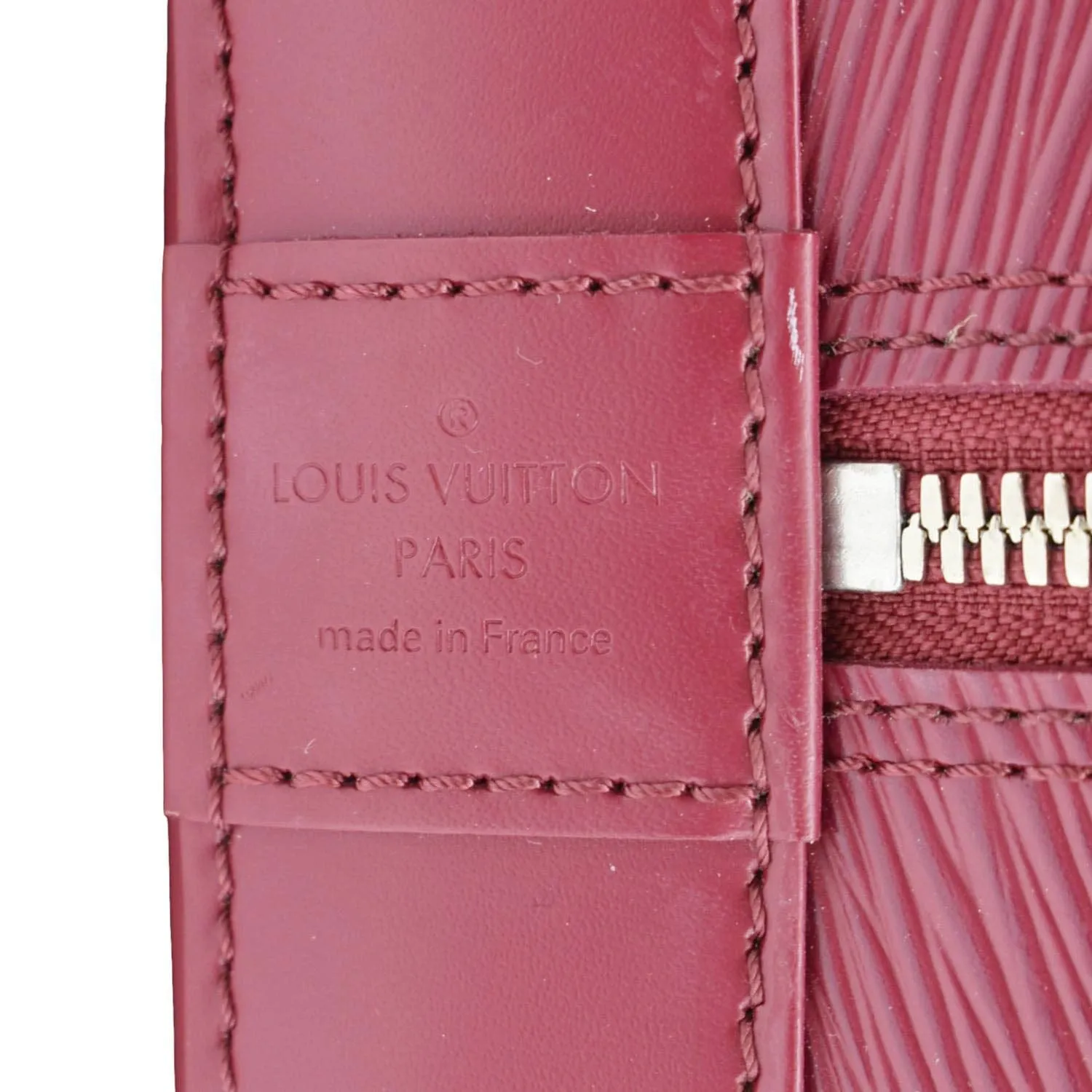 LOUIS VUITTON Alma GM Epi Leather Satchel Shoulder Bag Fuchsia