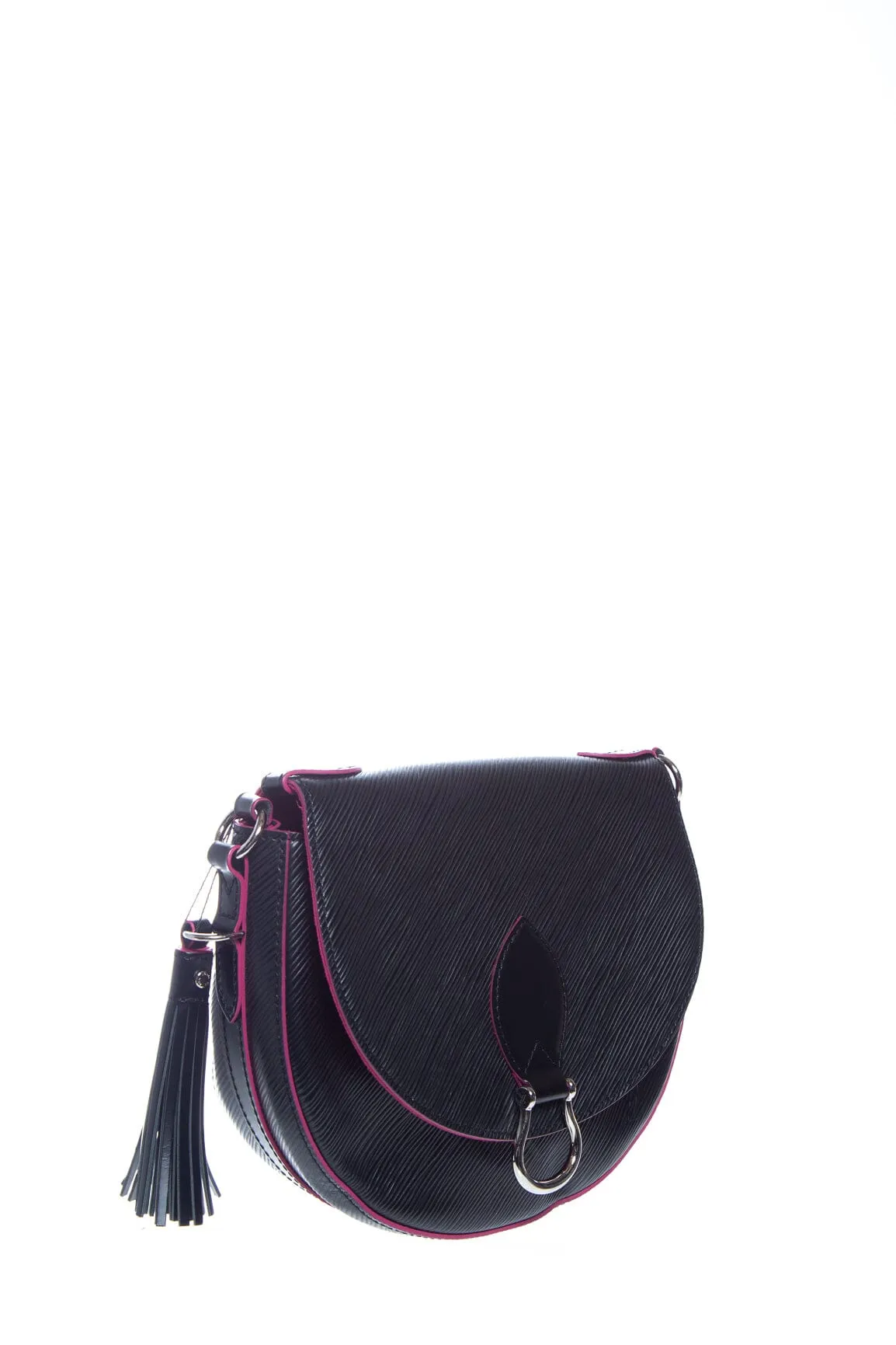 Louis Vuitton Black and Pink Epi Leather Saint Cloud Handbag
