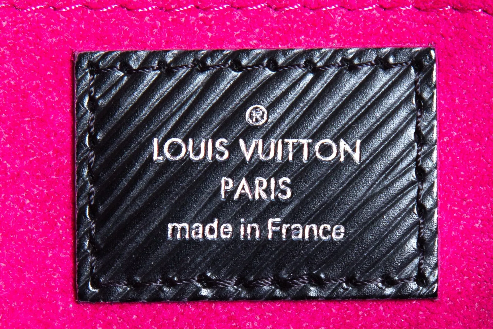 Louis Vuitton Black and Pink Epi Leather Saint Cloud Handbag