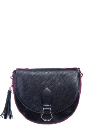 Louis Vuitton Black and Pink Epi Leather Saint Cloud Handbag