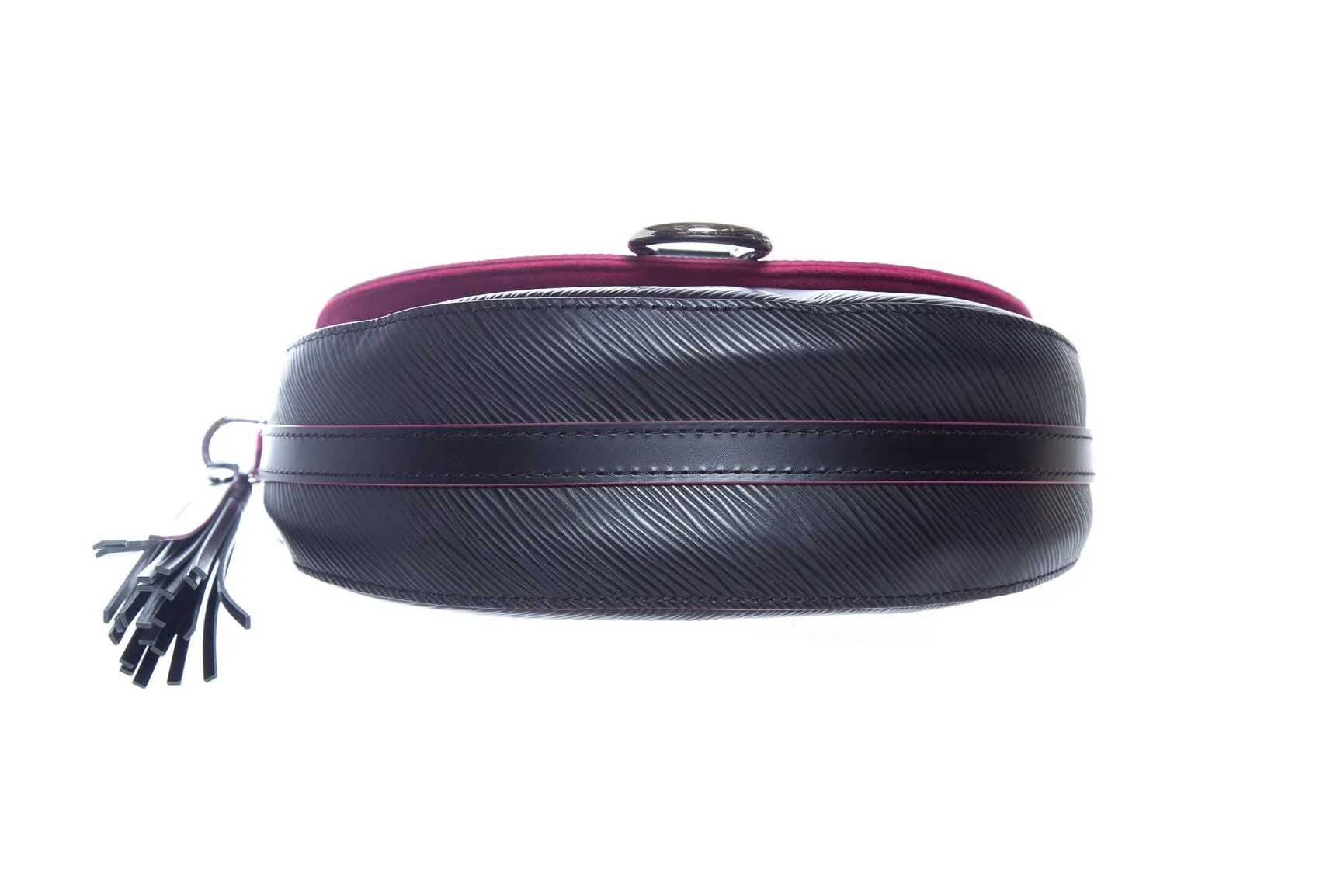 Louis Vuitton Black and Pink Epi Leather Saint Cloud Handbag