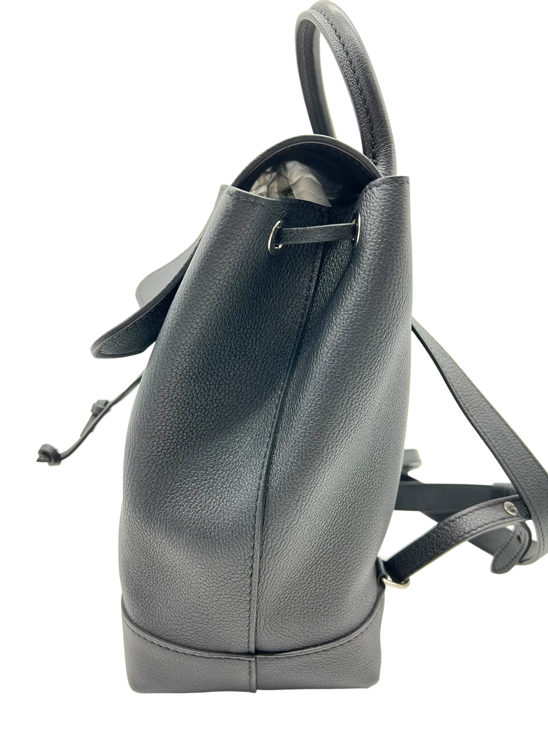 Louis Vuitton Black Calfskin Lockme Backpack Handbag