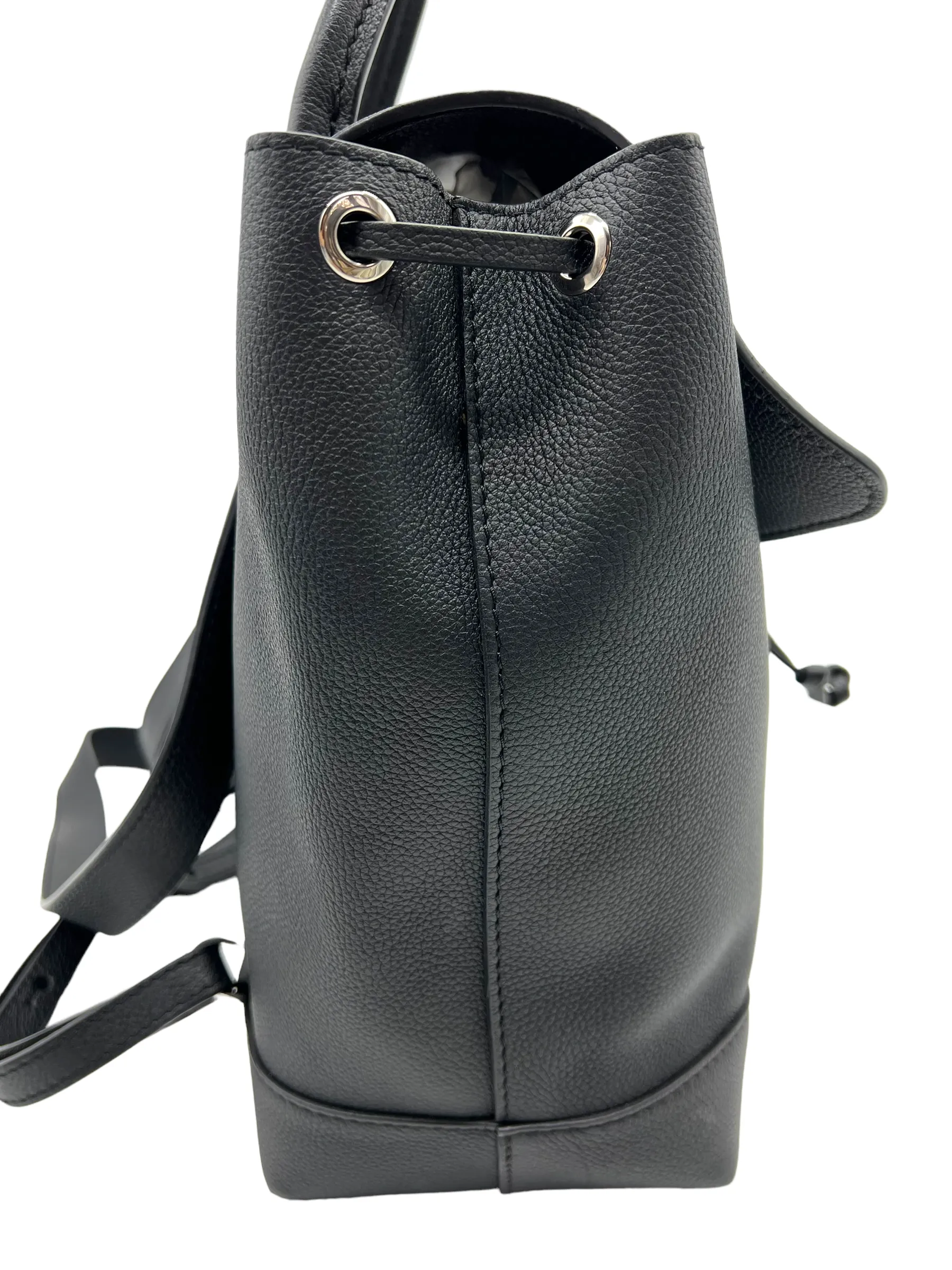 Louis Vuitton Black Calfskin Lockme Backpack Handbag