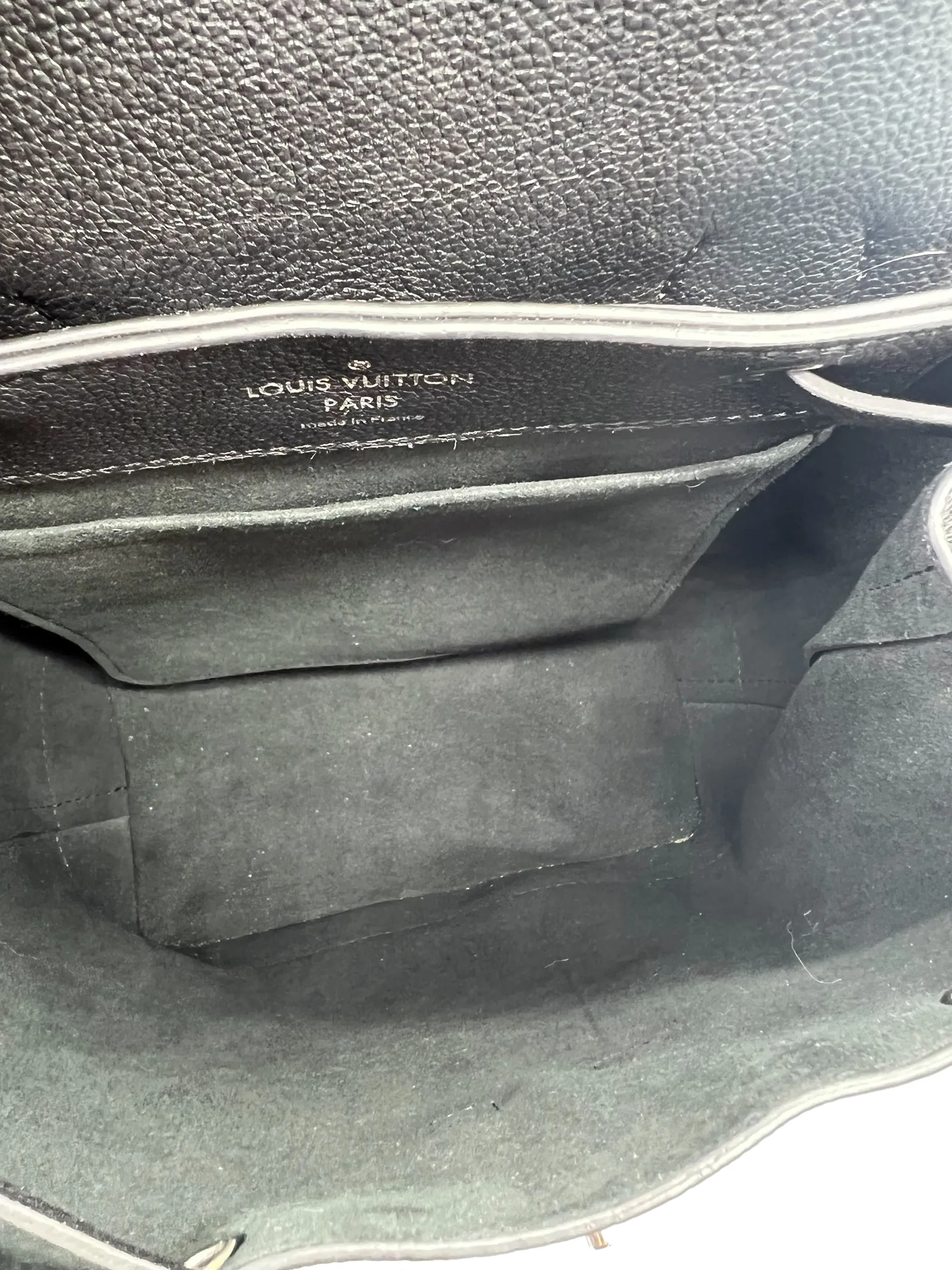 Louis Vuitton Black Calfskin Lockme Backpack Handbag