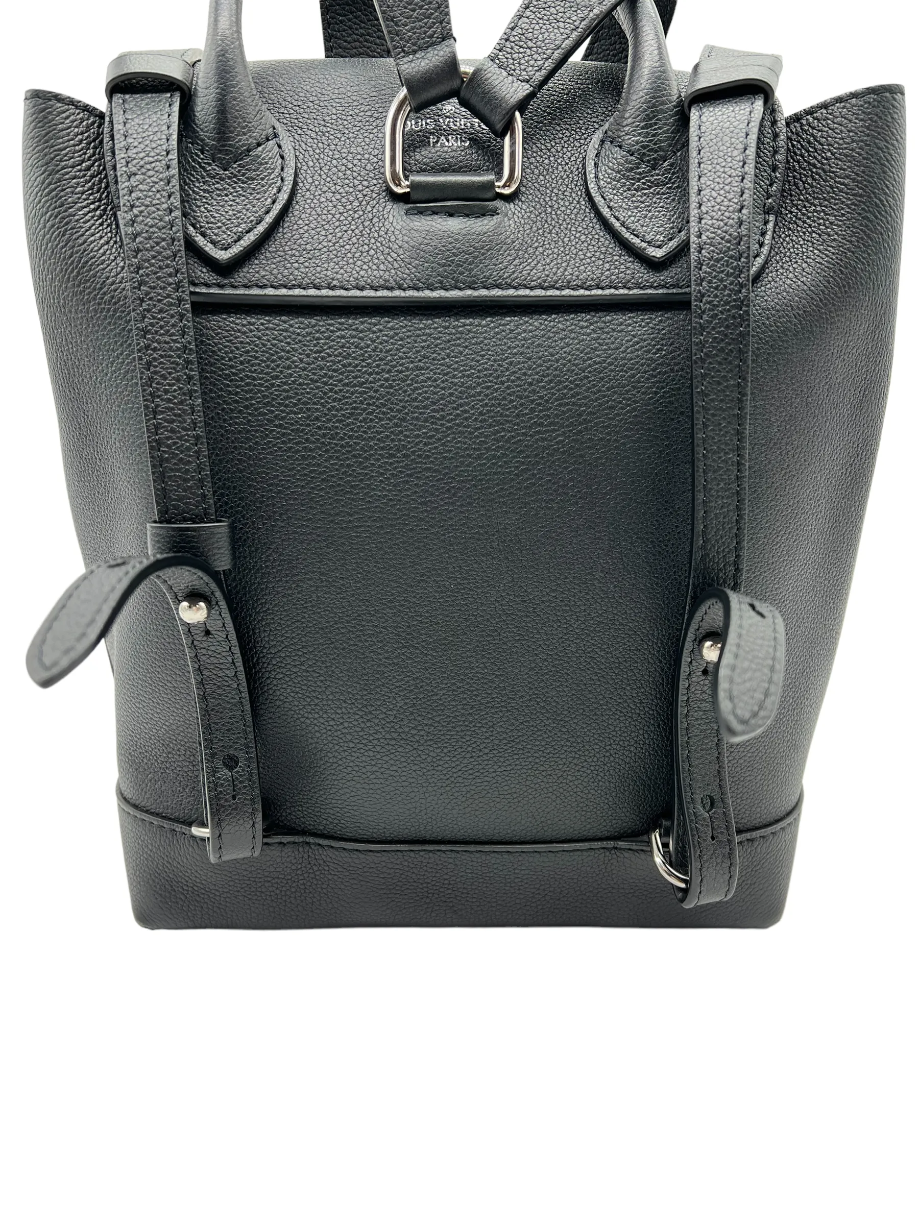 Louis Vuitton Black Calfskin Lockme Backpack Handbag