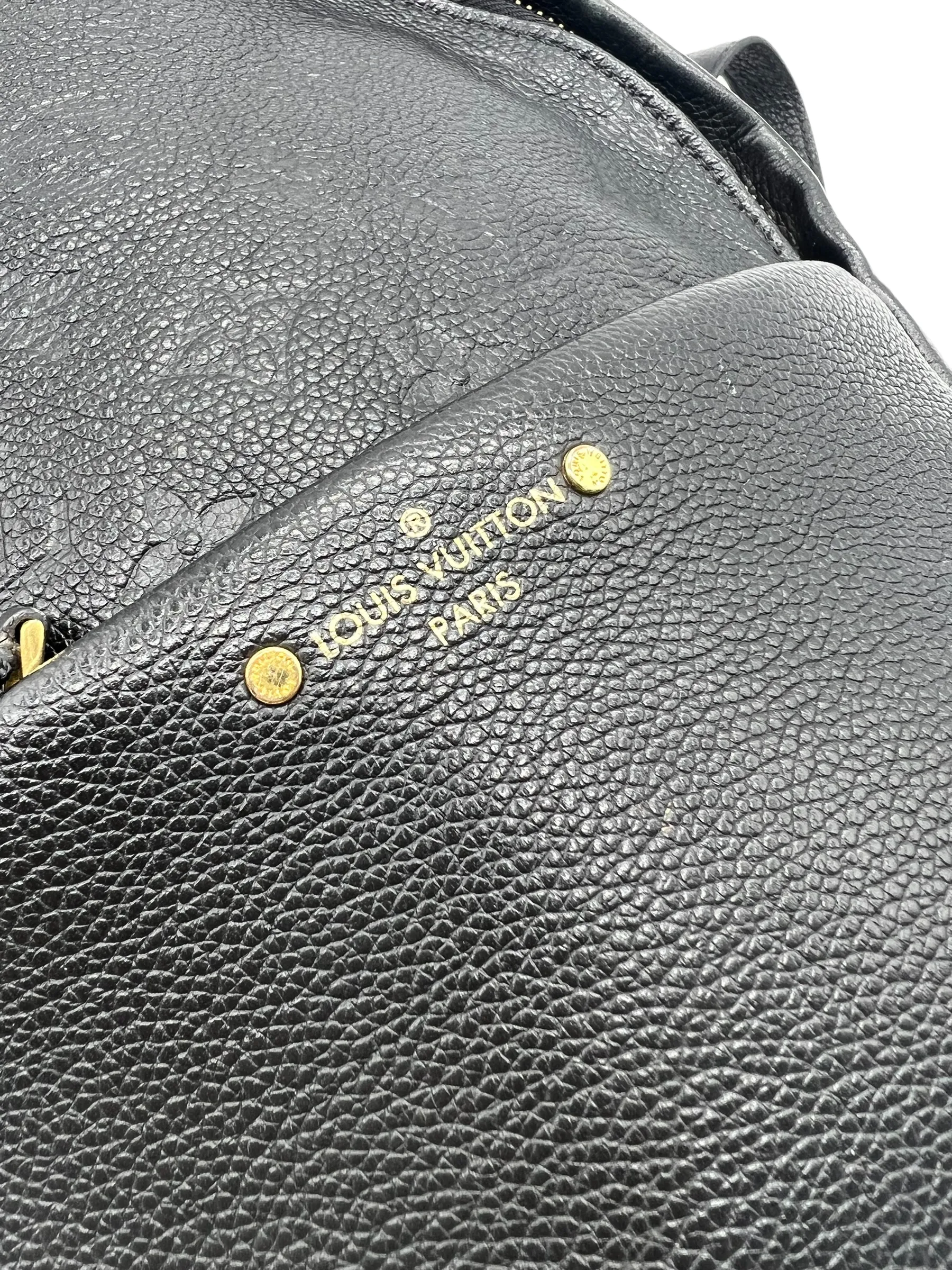 Louis Vuitton Black Empreinte Leather Sorbonne Backpack