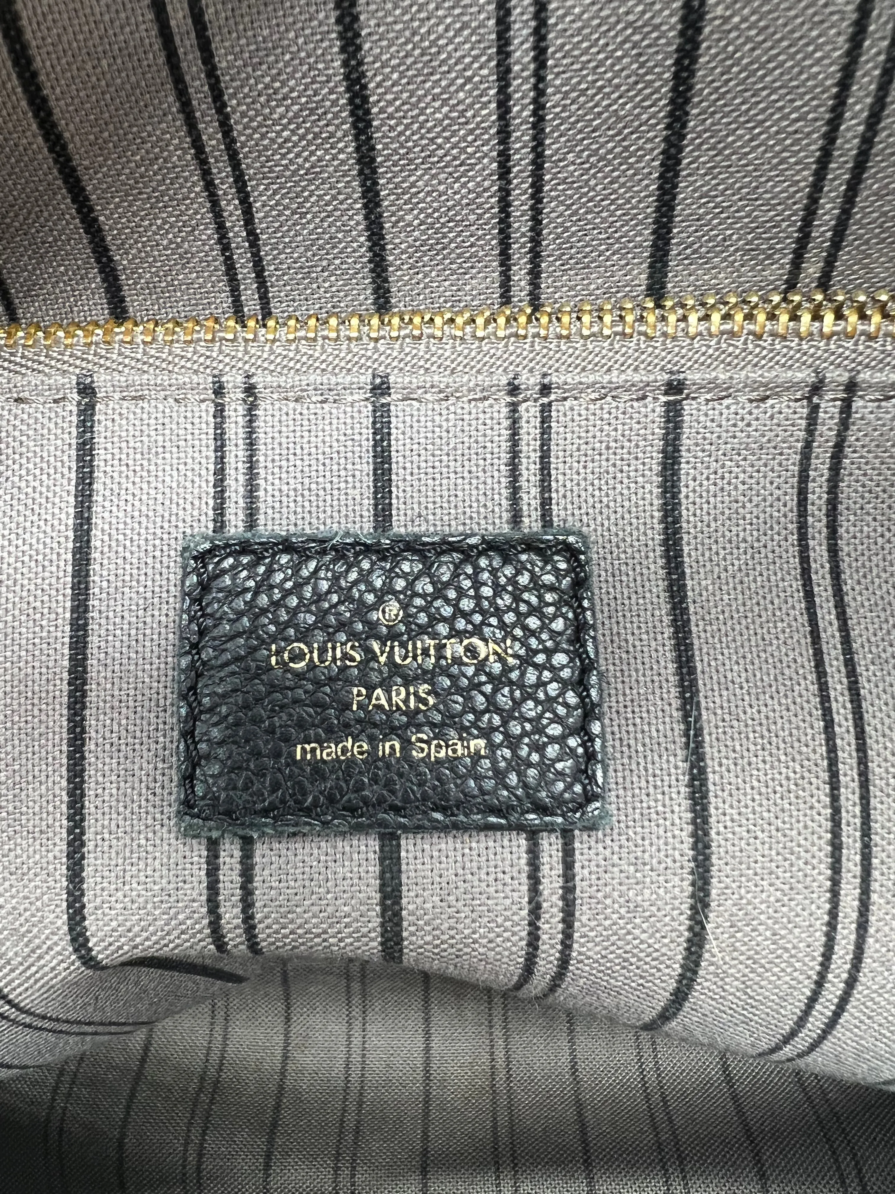 Louis Vuitton Black Empreinte Leather Sorbonne Backpack