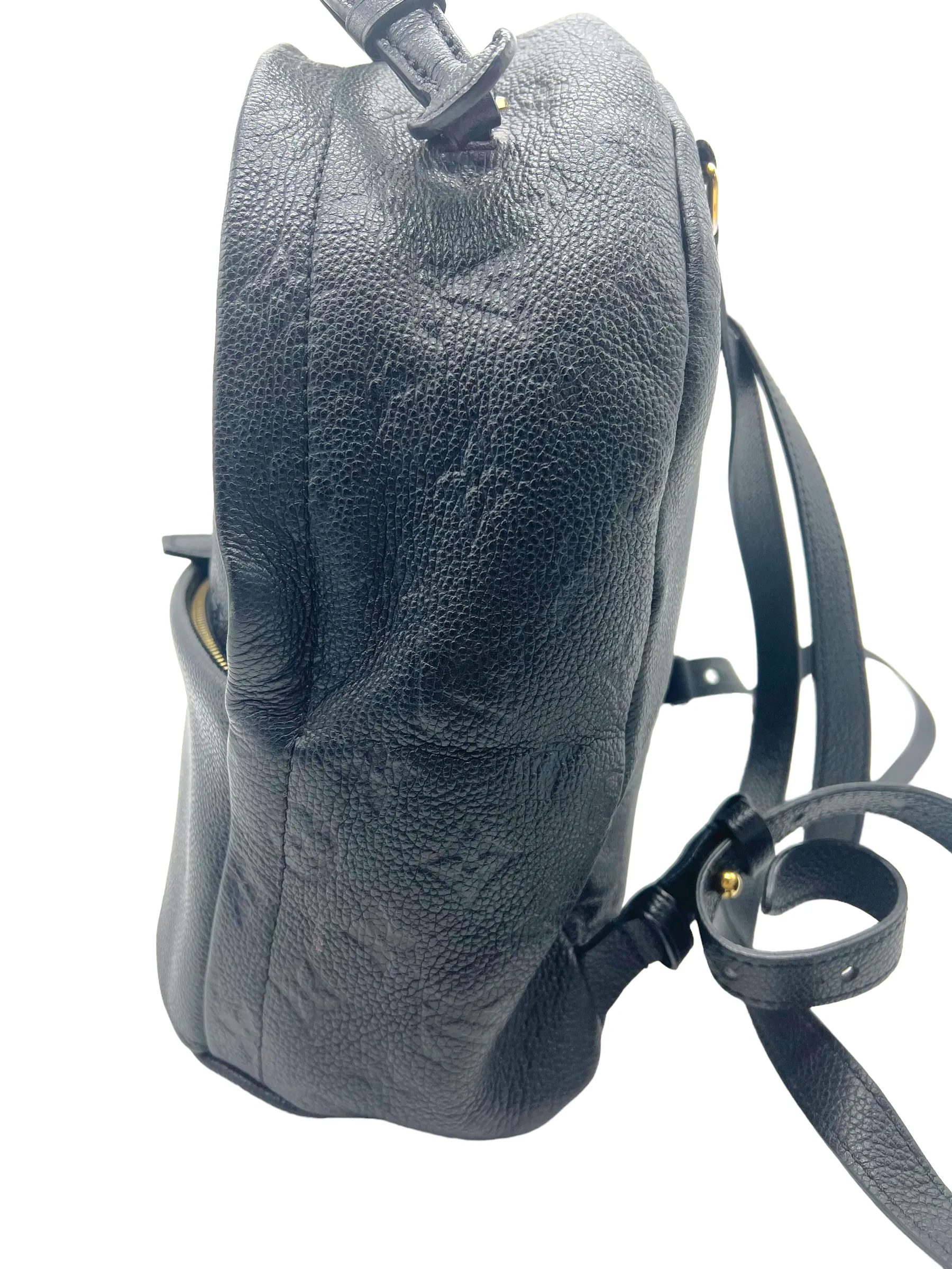 Louis Vuitton Black Empreinte Leather Sorbonne Backpack