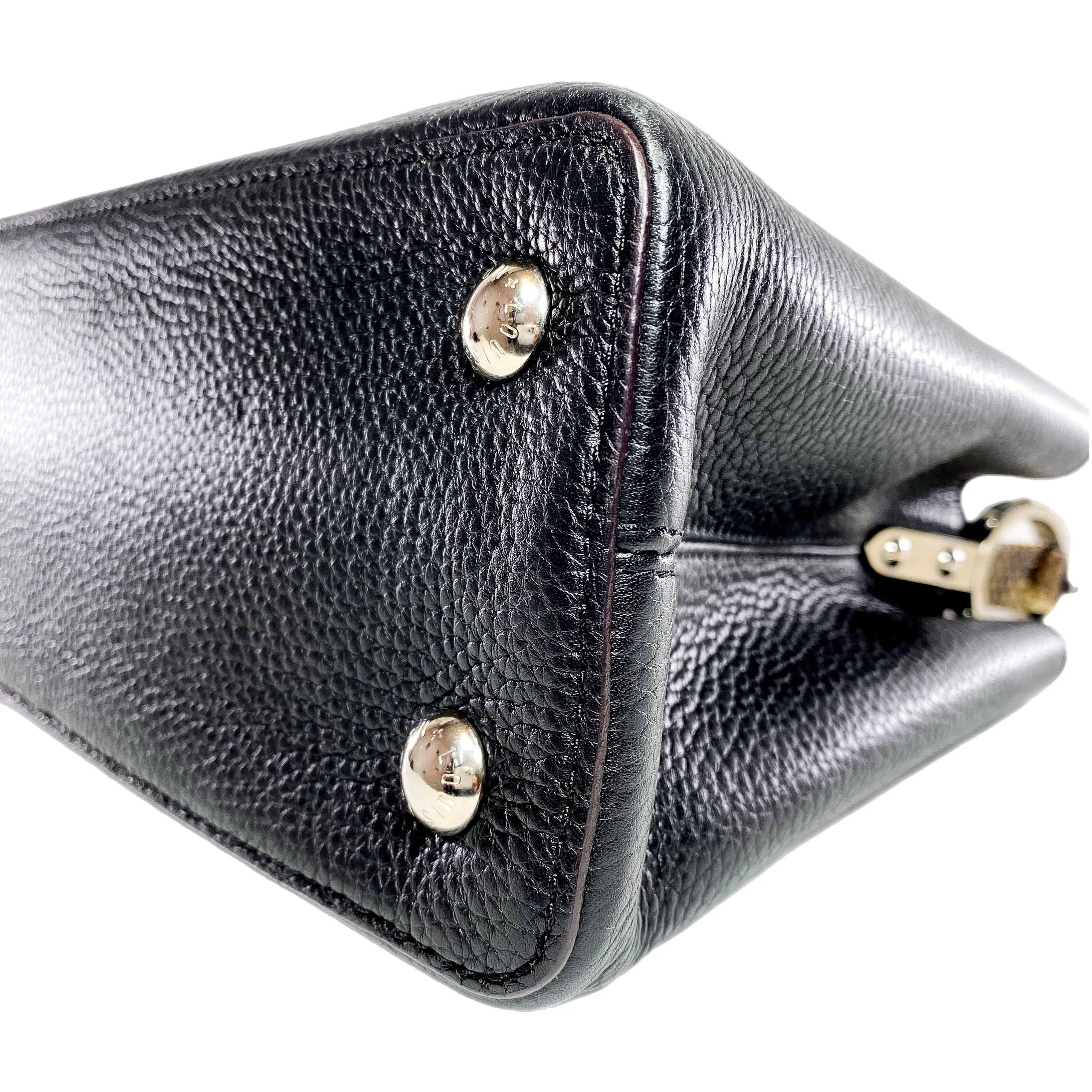 Louis Vuitton Black Python Capucines