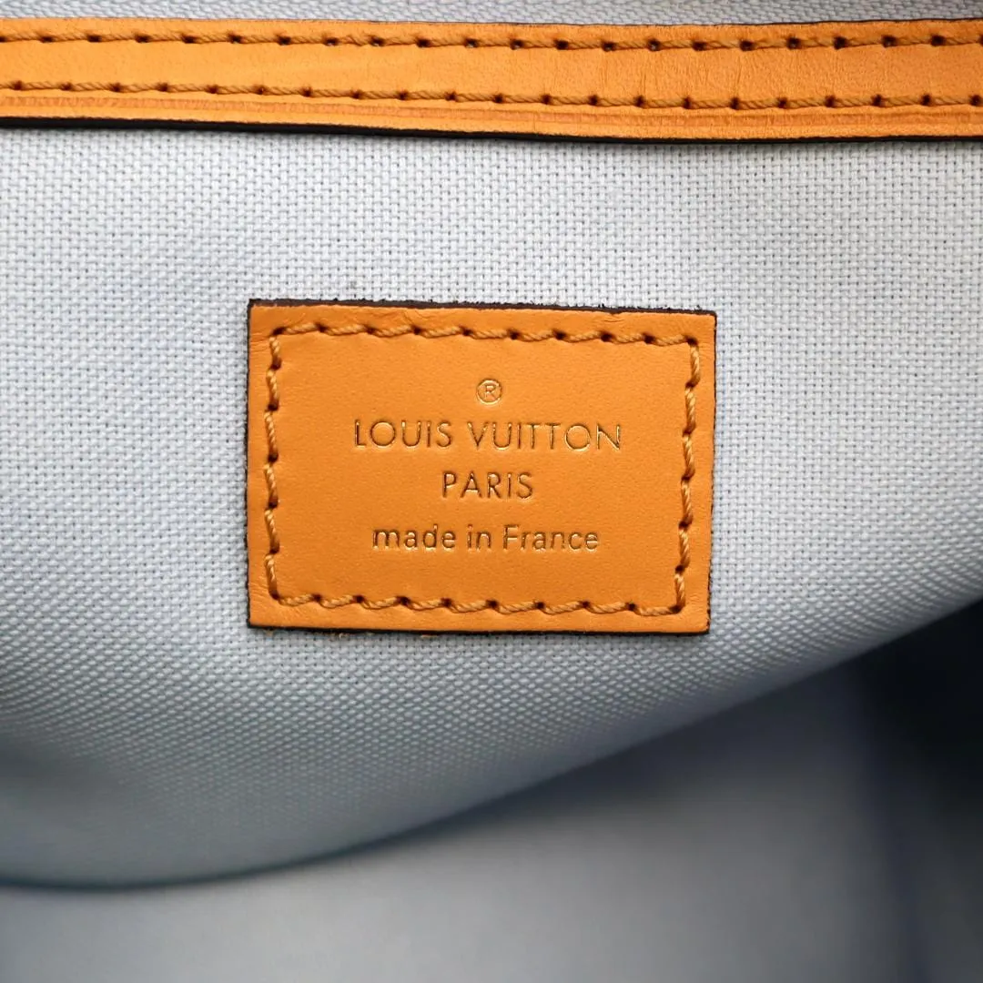 LOUIS VUITTON Braided Speedy 30 Damier Azur Satchel Bag White