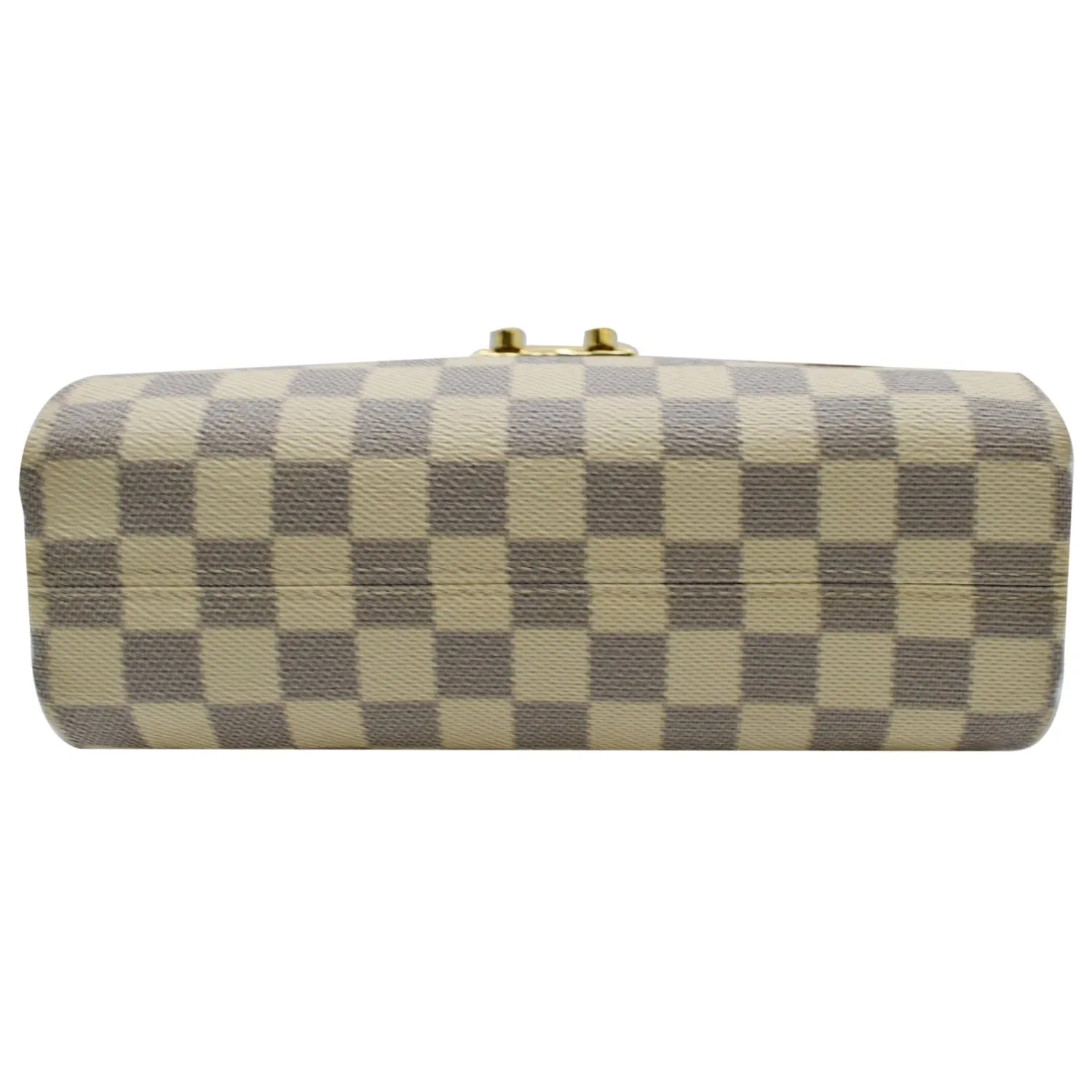 LOUIS VUITTON Croisette Damier Azur Satchel Crossbody Bag White