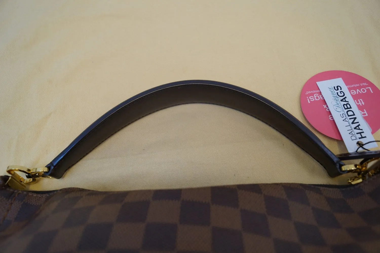 LOUIS VUITTON Damier Ebene Portobello Shoulder Handbag