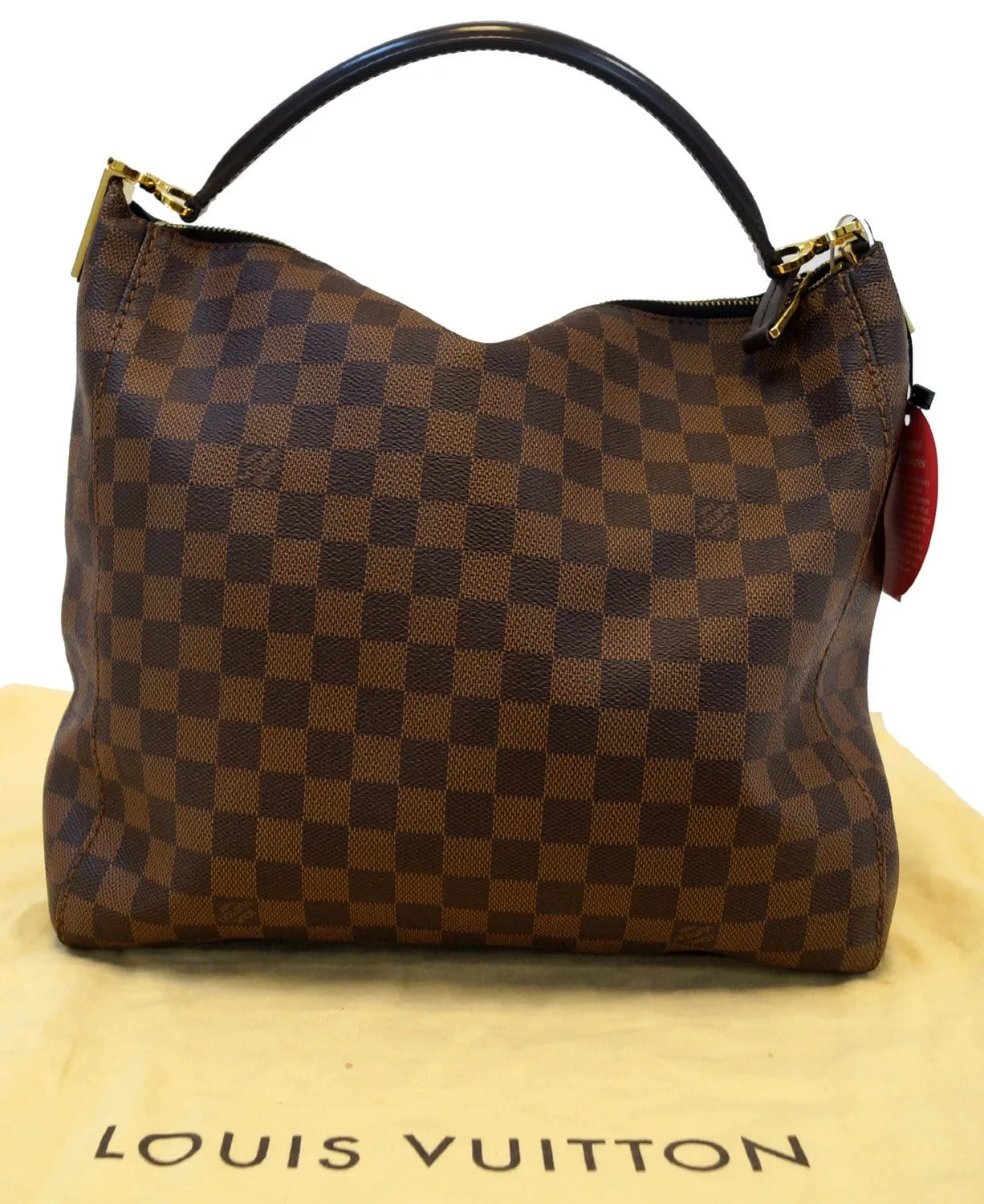 LOUIS VUITTON Damier Ebene Portobello Shoulder Handbag