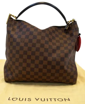 LOUIS VUITTON Damier Ebene Portobello Shoulder Handbag