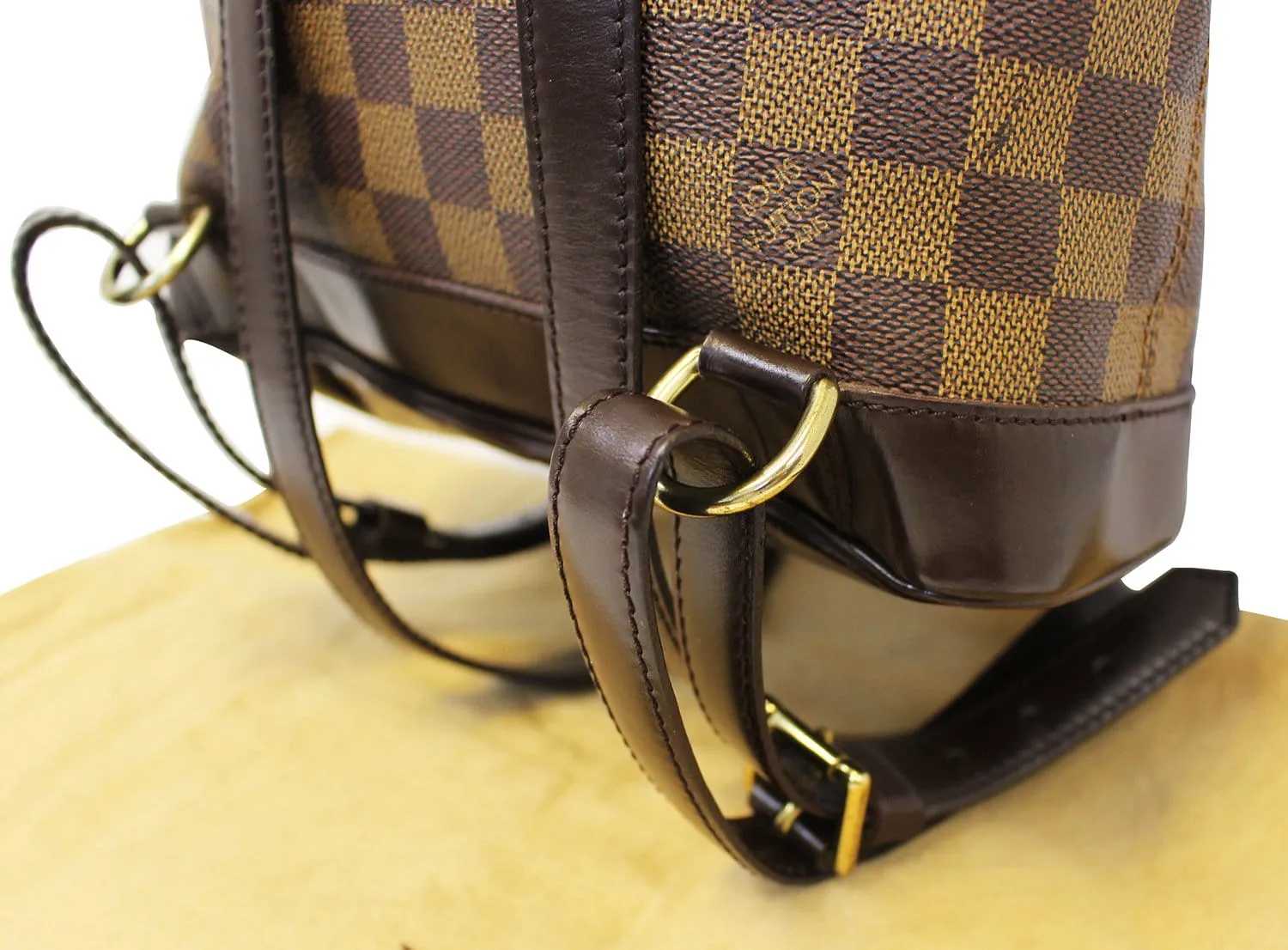 LOUIS VUITTON Damier Ebene SOHO Backpack Bag