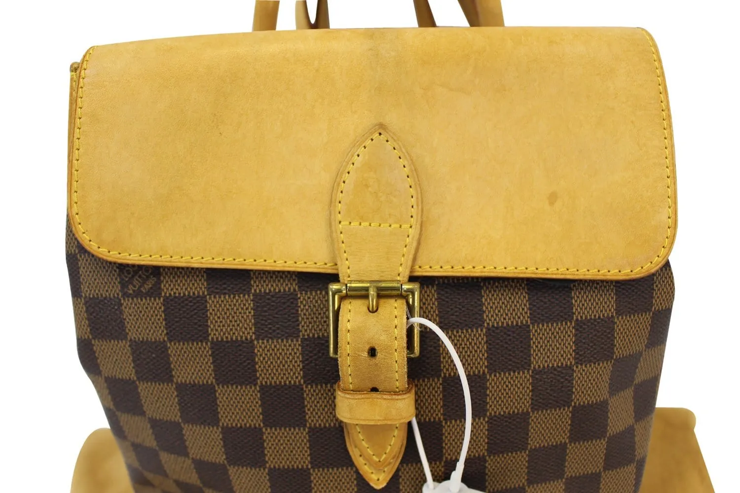LOUIS VUITTON Damier Ebene Soho Backpack Bag