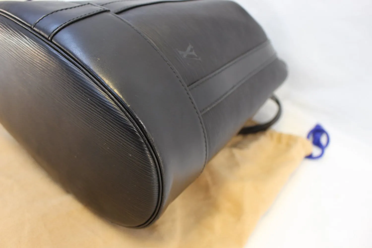 LOUIS VUITTON Epi Leather Black Randonnee PM Backpack