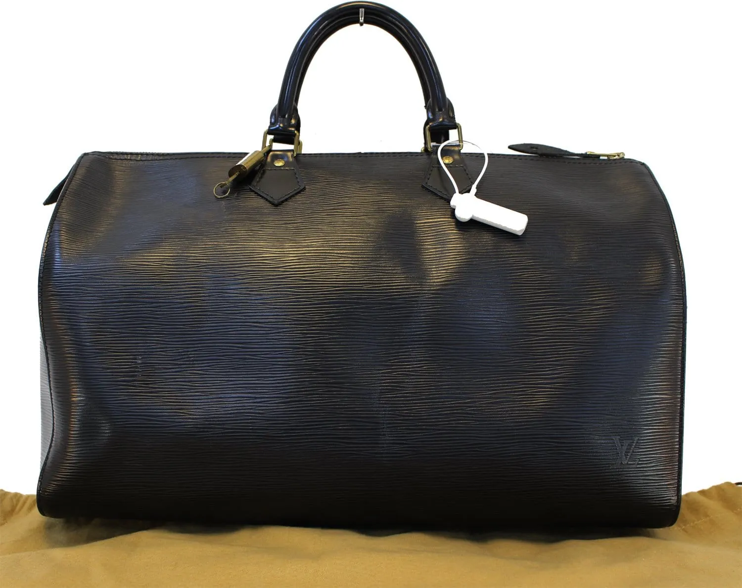 LOUIS VUITTON Epi Leather Black Speedy 40 Handbag