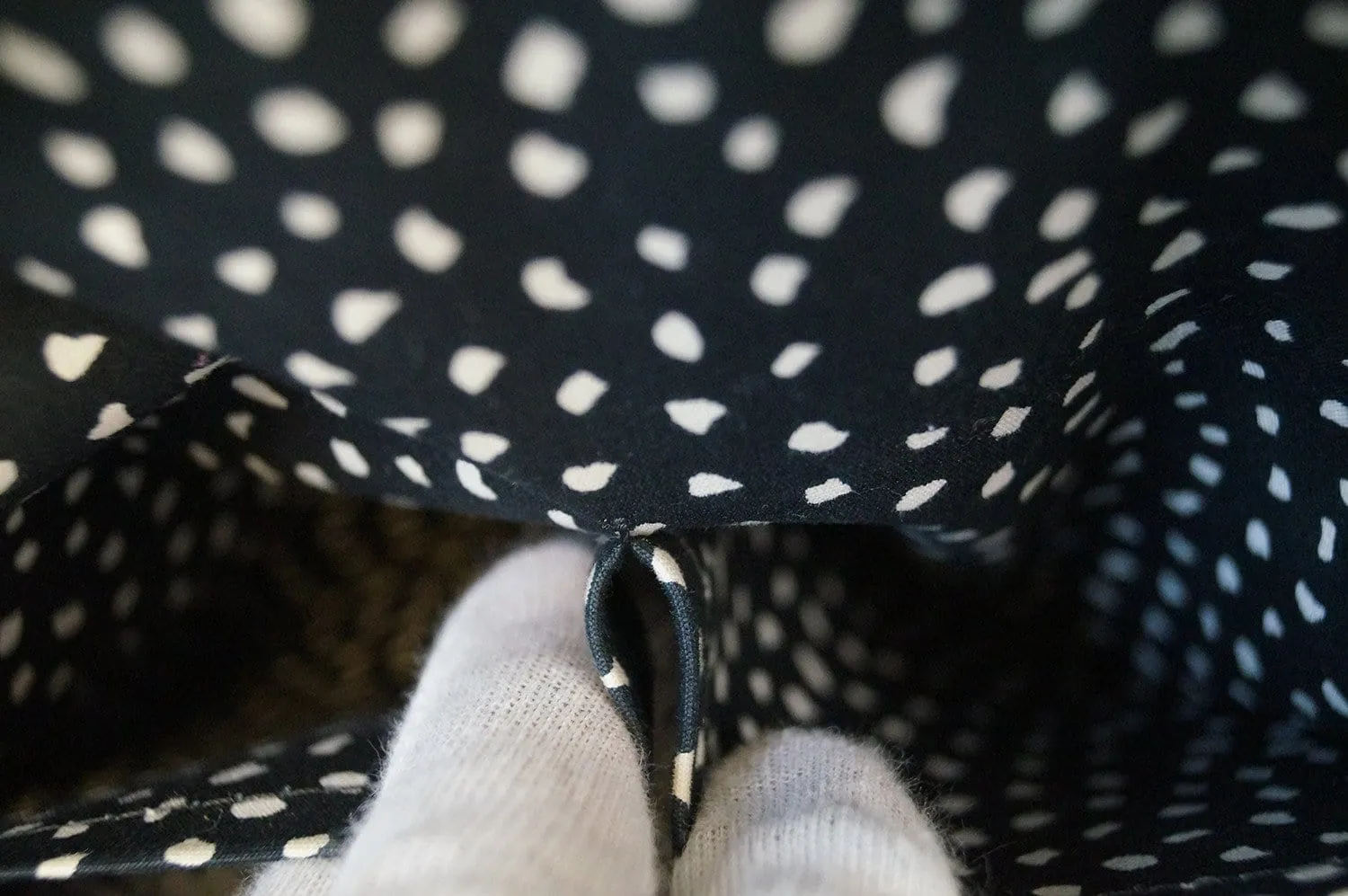 LOUIS VUITTON Limited Yayoi Kusama  Black Vernis White Dots Lockit MM Handbag