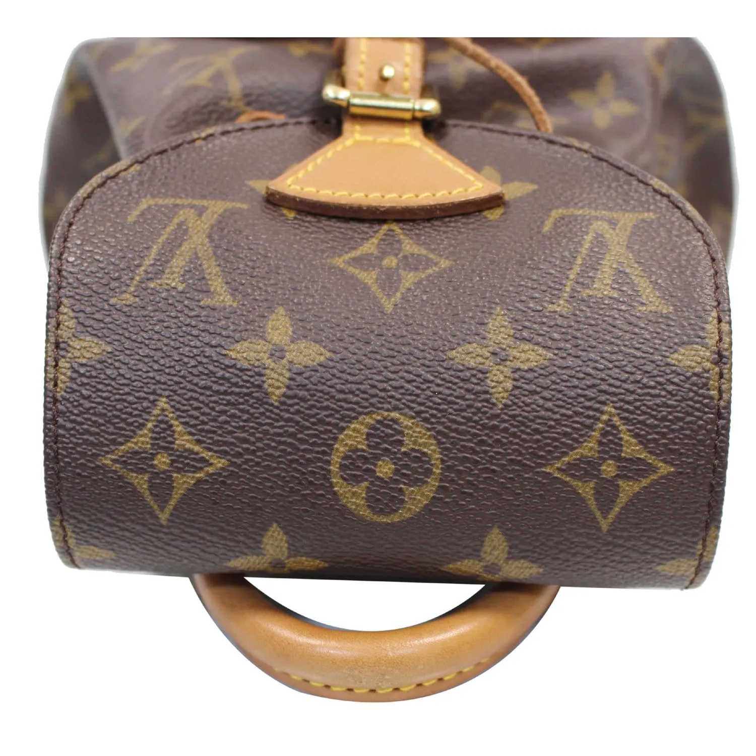 LOUIS VUITTON Mini Montsouris Monogram Canvas Backpack Bag Brown