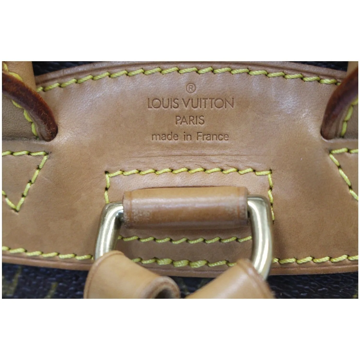 LOUIS VUITTON Mini Montsouris Monogram Canvas Backpack Bag Brown