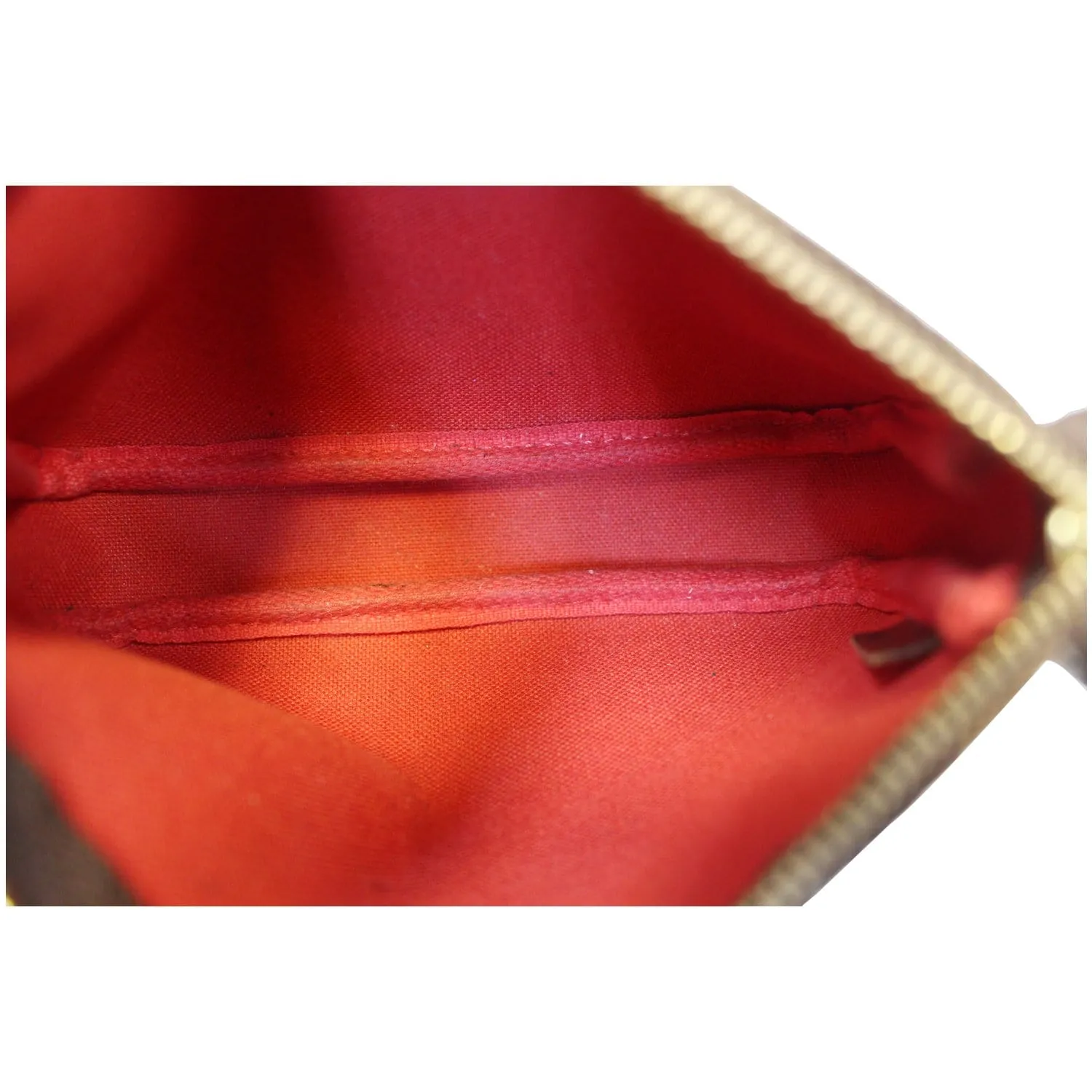 LOUIS VUITTON Mini Pochette Damier Ebene Accessoires Pouch