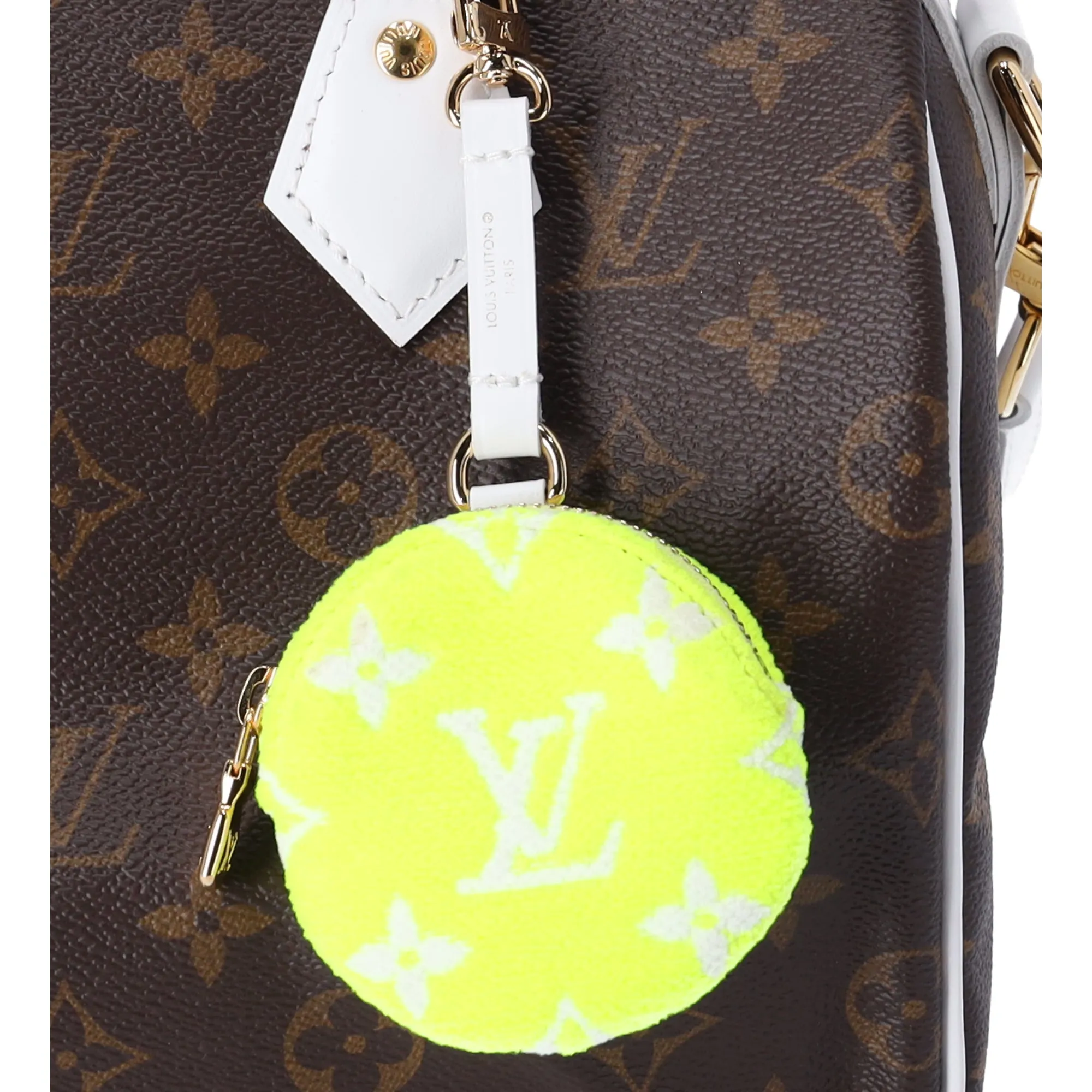 Louis Vuitton Monogram Match Speedy 25 Bandouliere Satchel Tennis Pouch