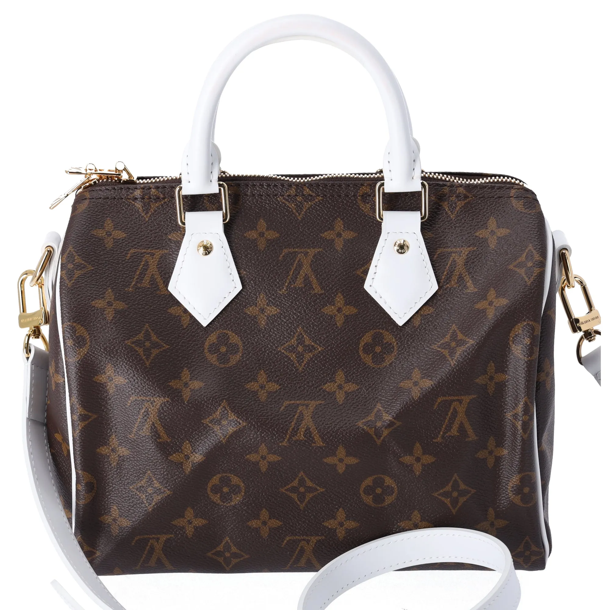 Louis Vuitton Monogram Match Speedy 25 Bandouliere Satchel Tennis Pouch