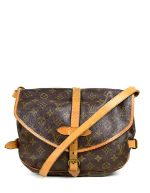 Louis Vuitton Monogram Saumur 30 Double Saddle Messenger Bag