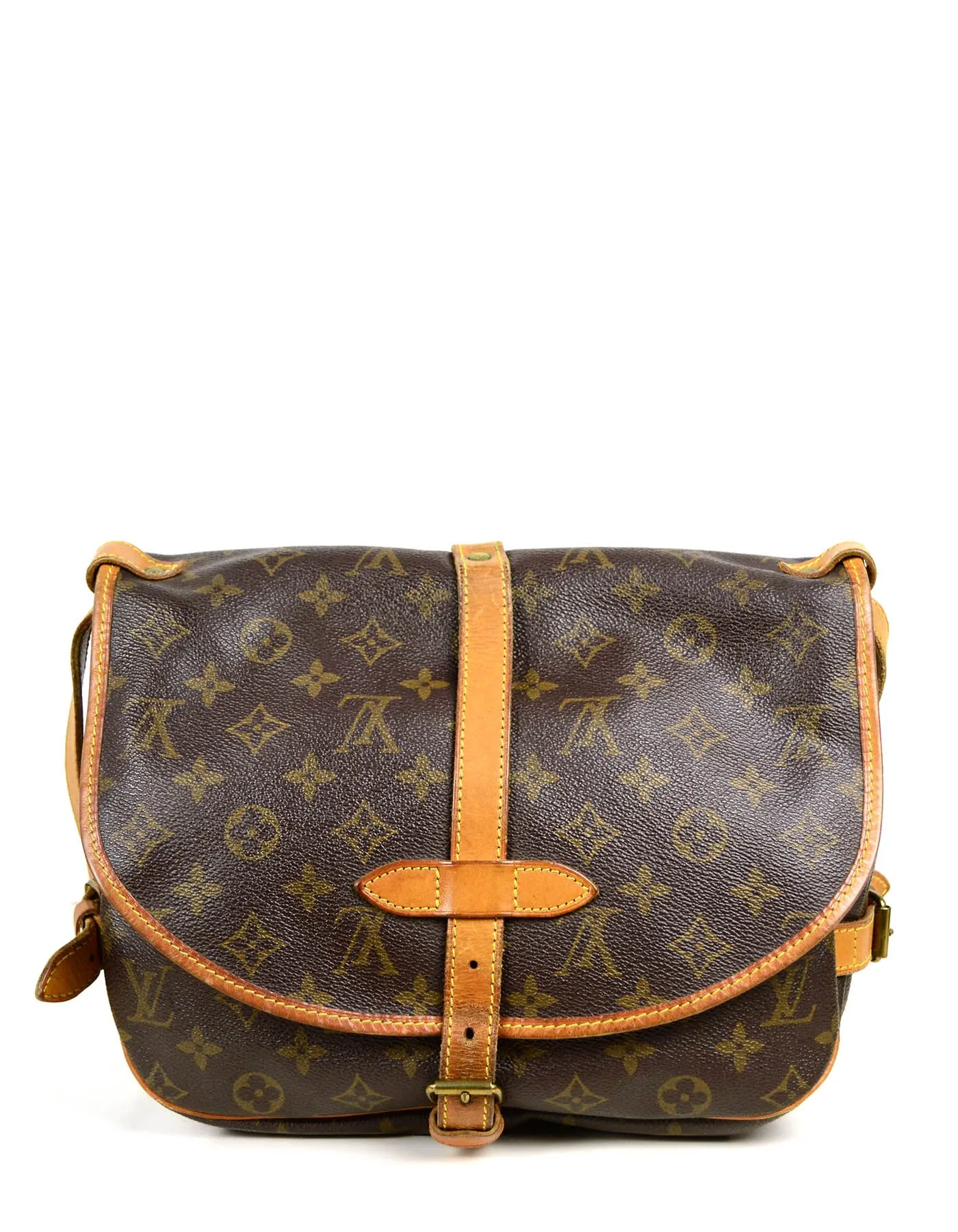 Louis Vuitton Monogram Saumur 30 Double Saddle Messenger Bag