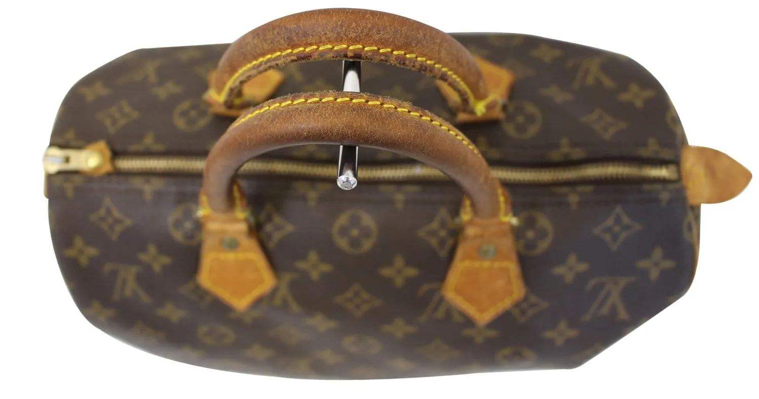 LOUIS VUITTON Monogram Speedy 30 Satchel Handbag