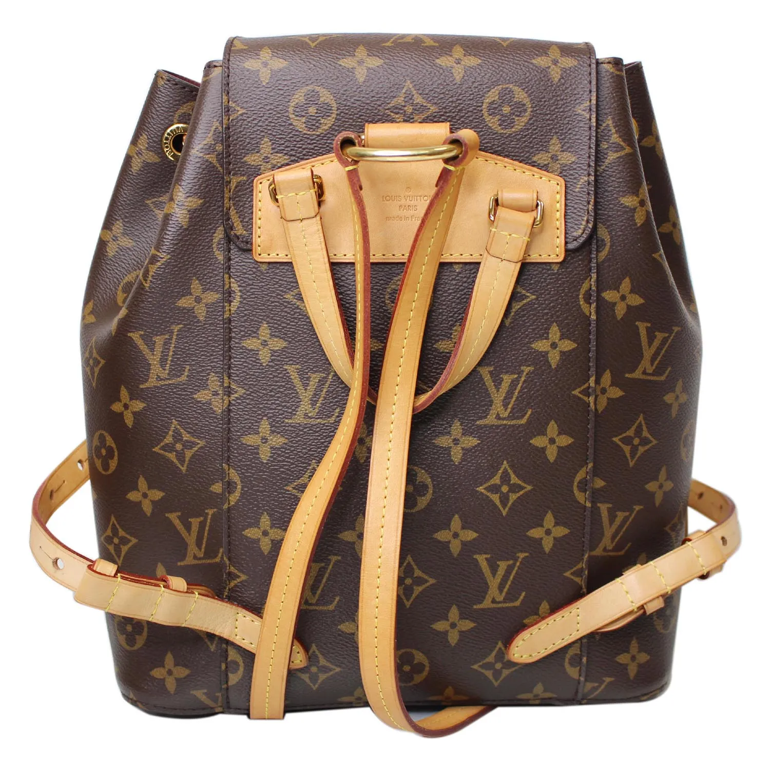 LOUIS VUITTON Montsouris NM Monogram Canvas Backpack Bag Brown